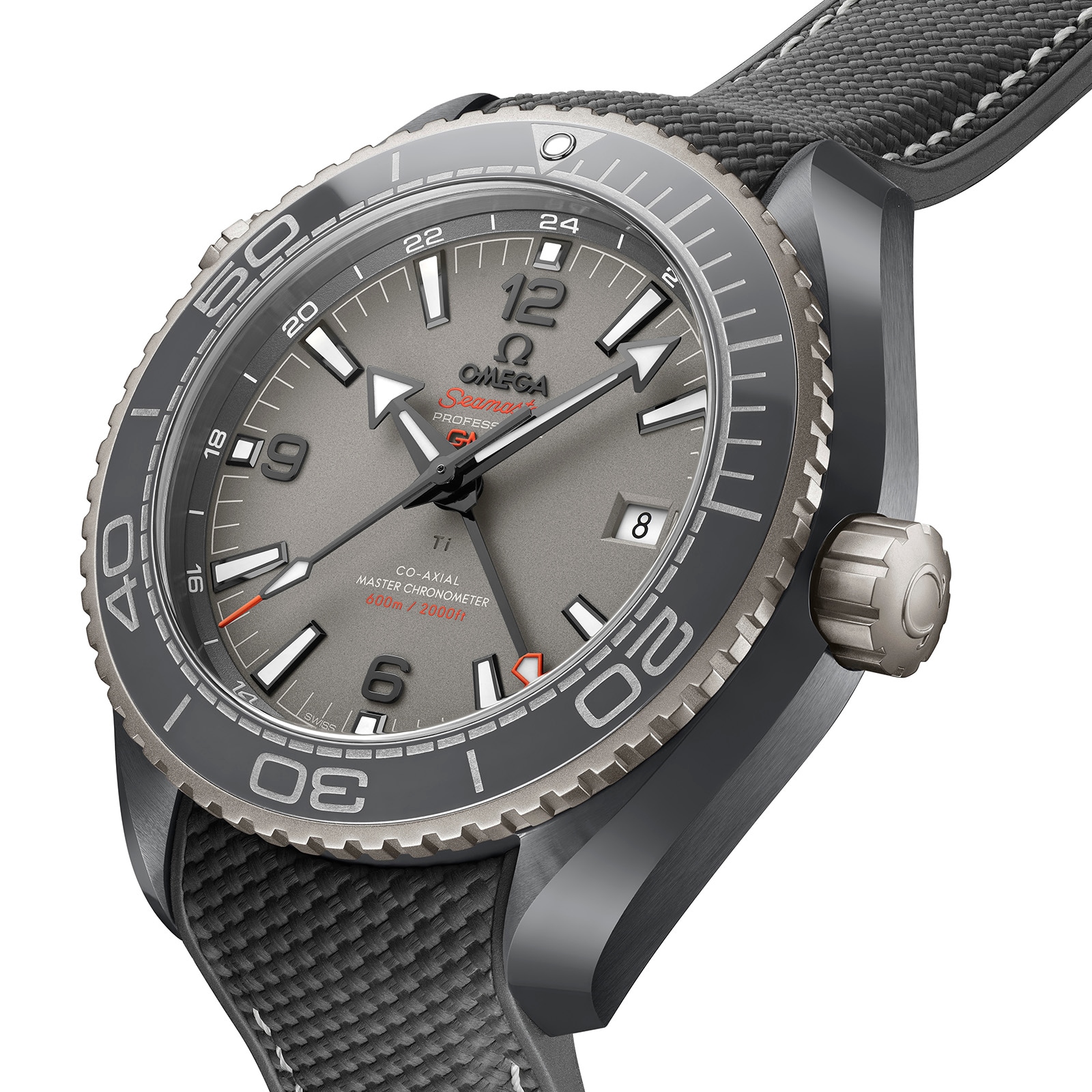 Omega Seamaster Planet Ocean 45.5mm Ceramic Automatic Grey Replica Watch - Image 4