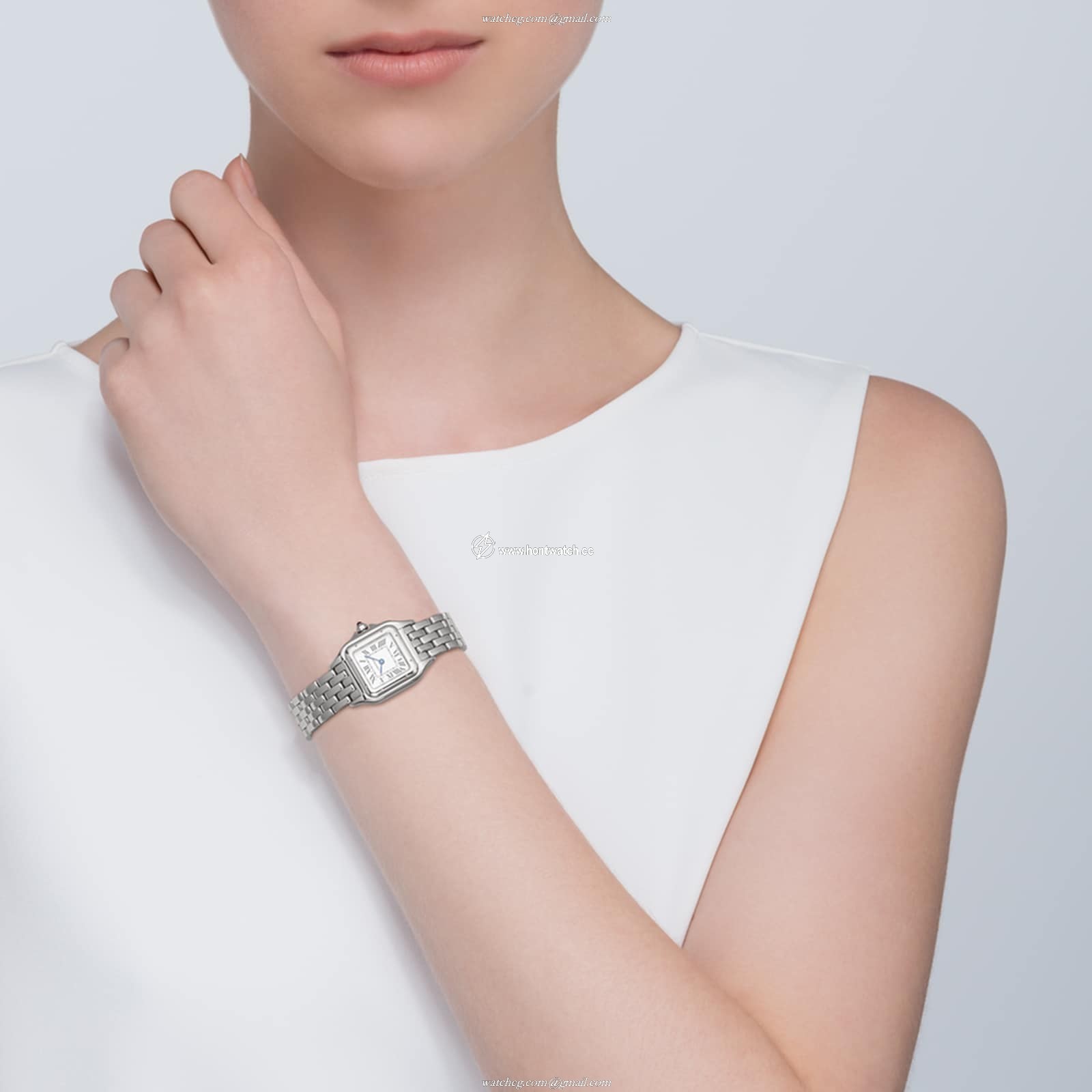 Cartier Panthere de Cartier WSPN0006 - Steel Quartz Watch - Silver Dial - Image 2