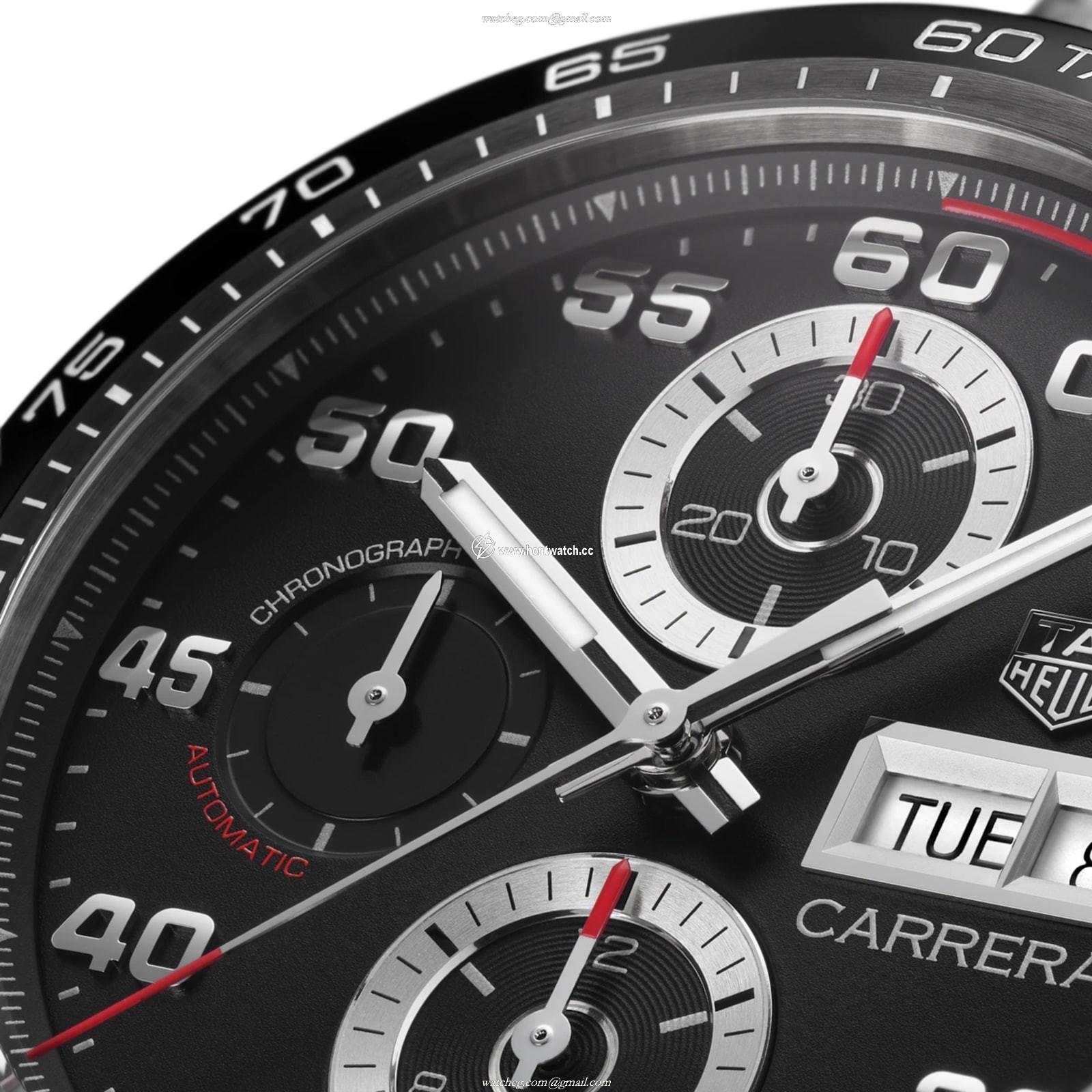 TAG Heuer Carrera CBN2A1AA.BA0643 | 44mm Automatic Black Dial | Stainless Steel - Image 2
