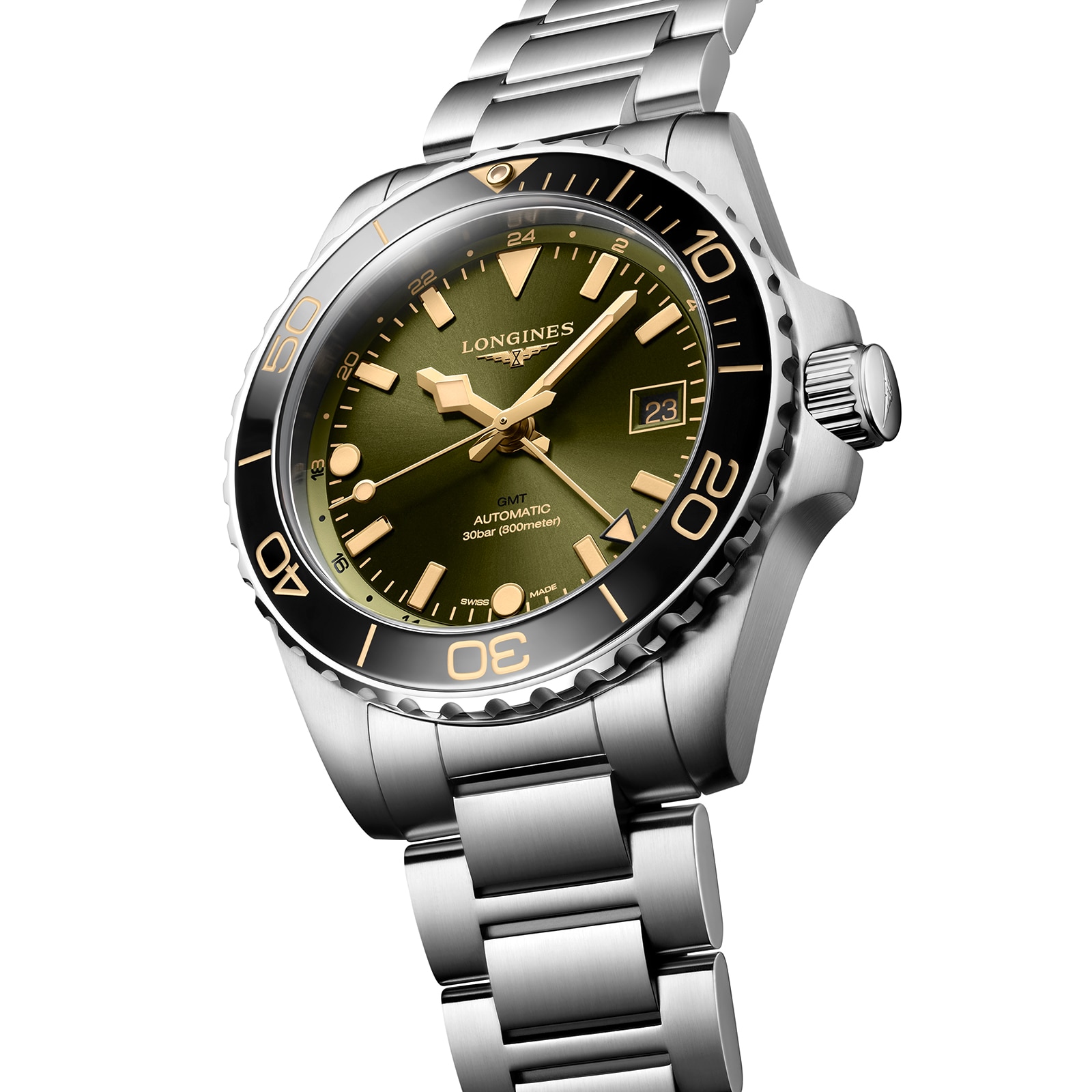 Longines HydroConquest L37904066 | 41mm Green Automatic | Stainless Steel & Ceramic - Image 3