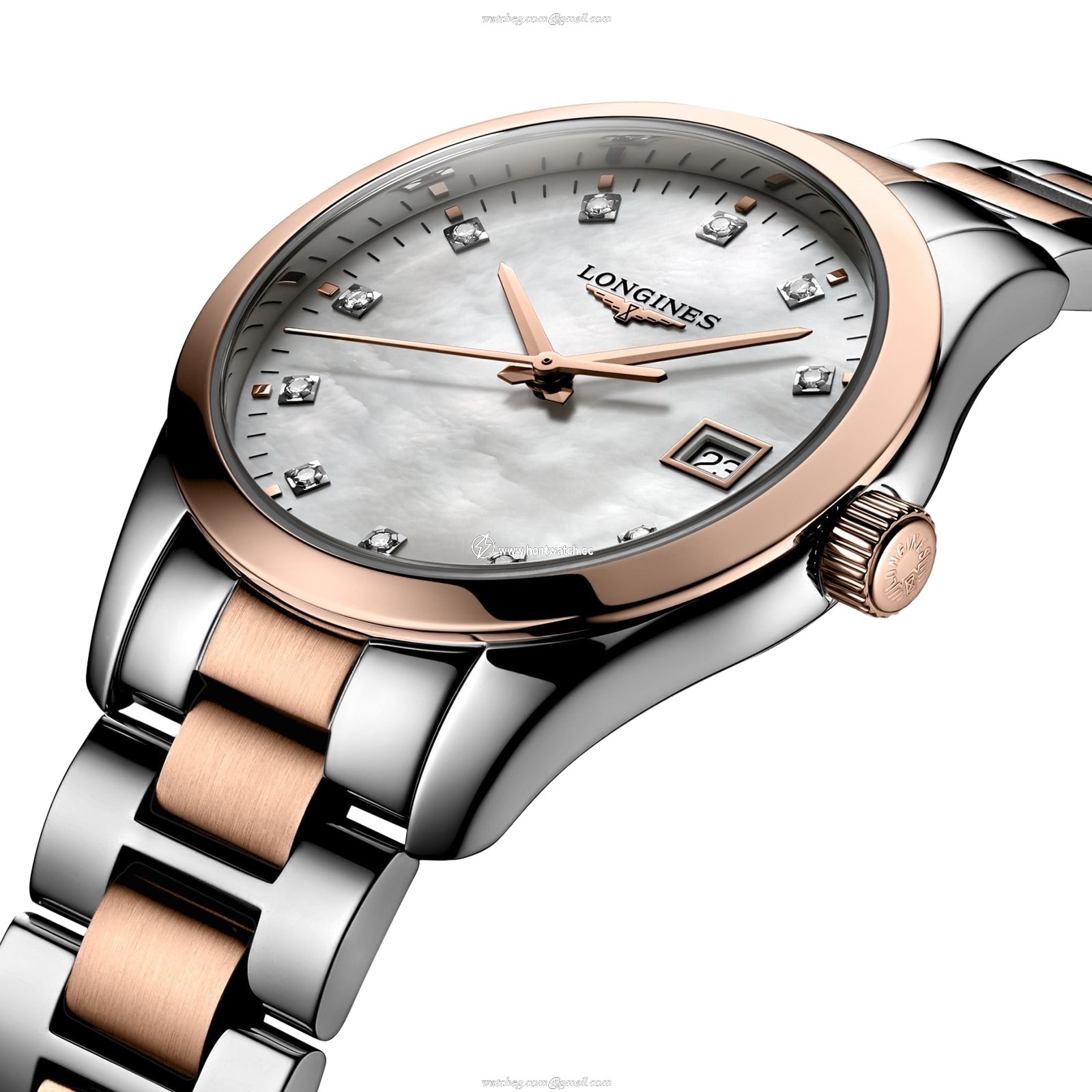 Longines Conquest L23863877 | 34mm Quartz Watch | Mother of Pearl & Diamond Dial - Image 2
