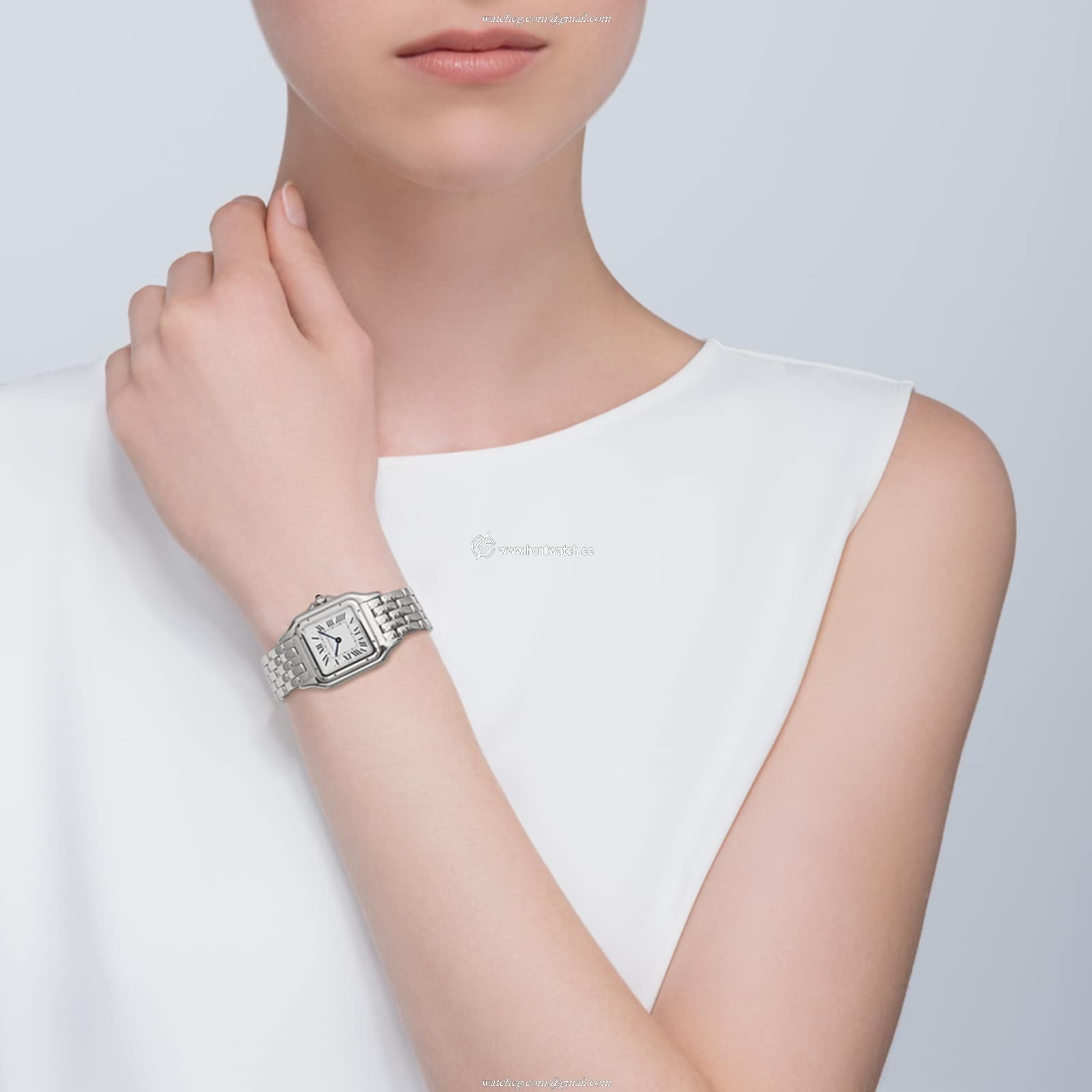 Cartier Panthere de Cartier WSPN0007 - Steel Quartz Watch - Silver Dial - Image 2