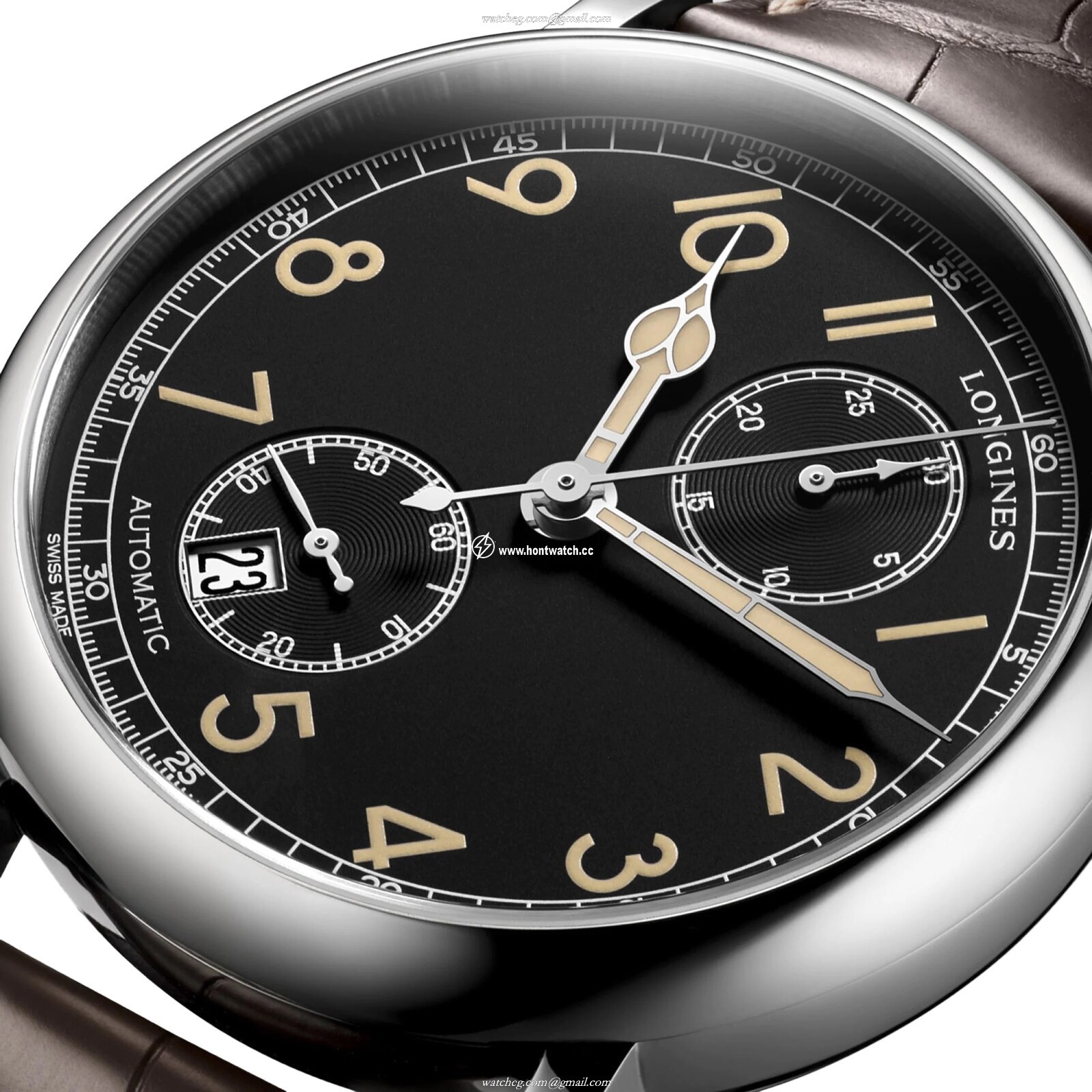 Longines Heritage Avigation L28124532 | 41mm Automatic Black Dial Watch - Image 2