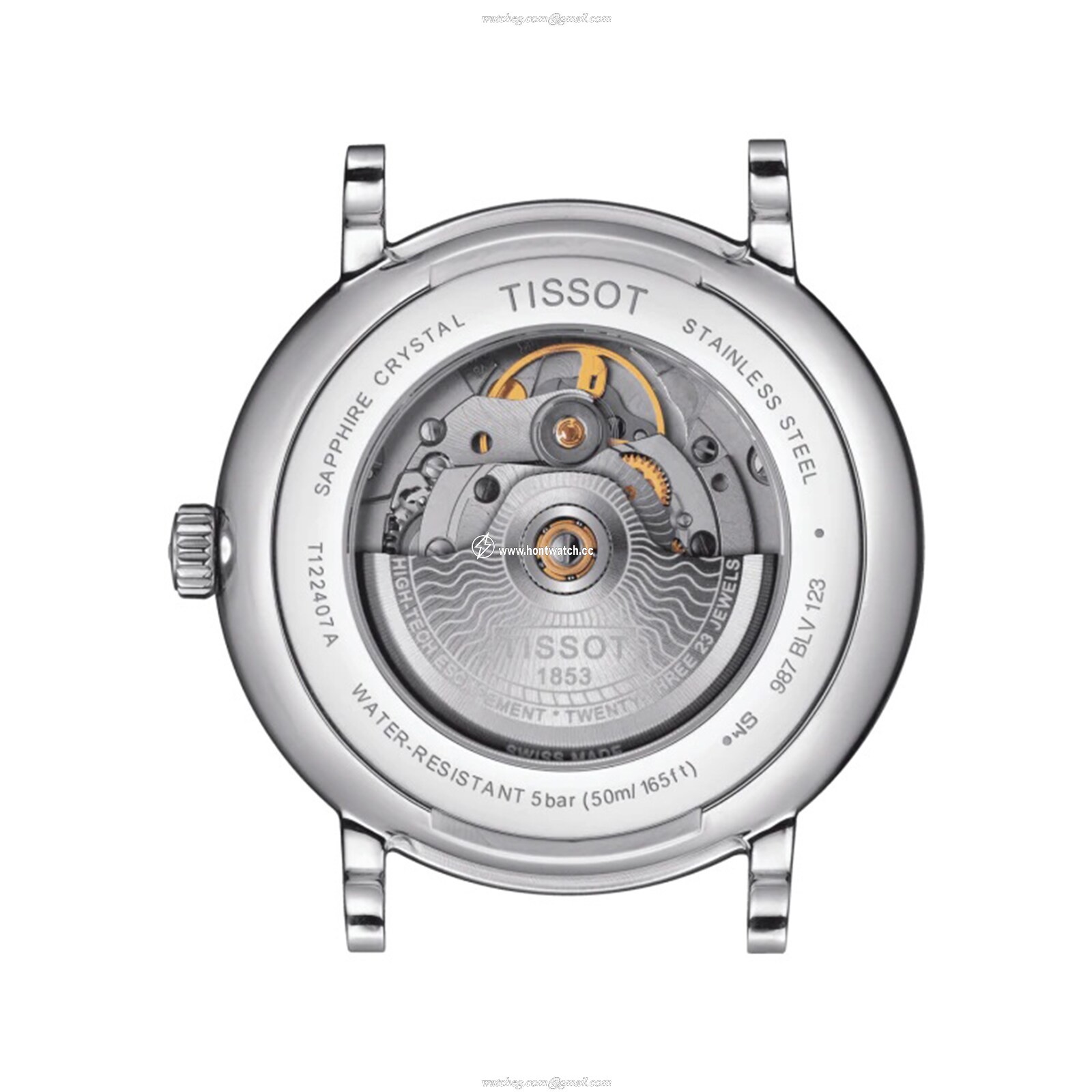 Tissot T-Classic Automatic Watch - 40mm Stainless Steel Silver Dial - Image 2