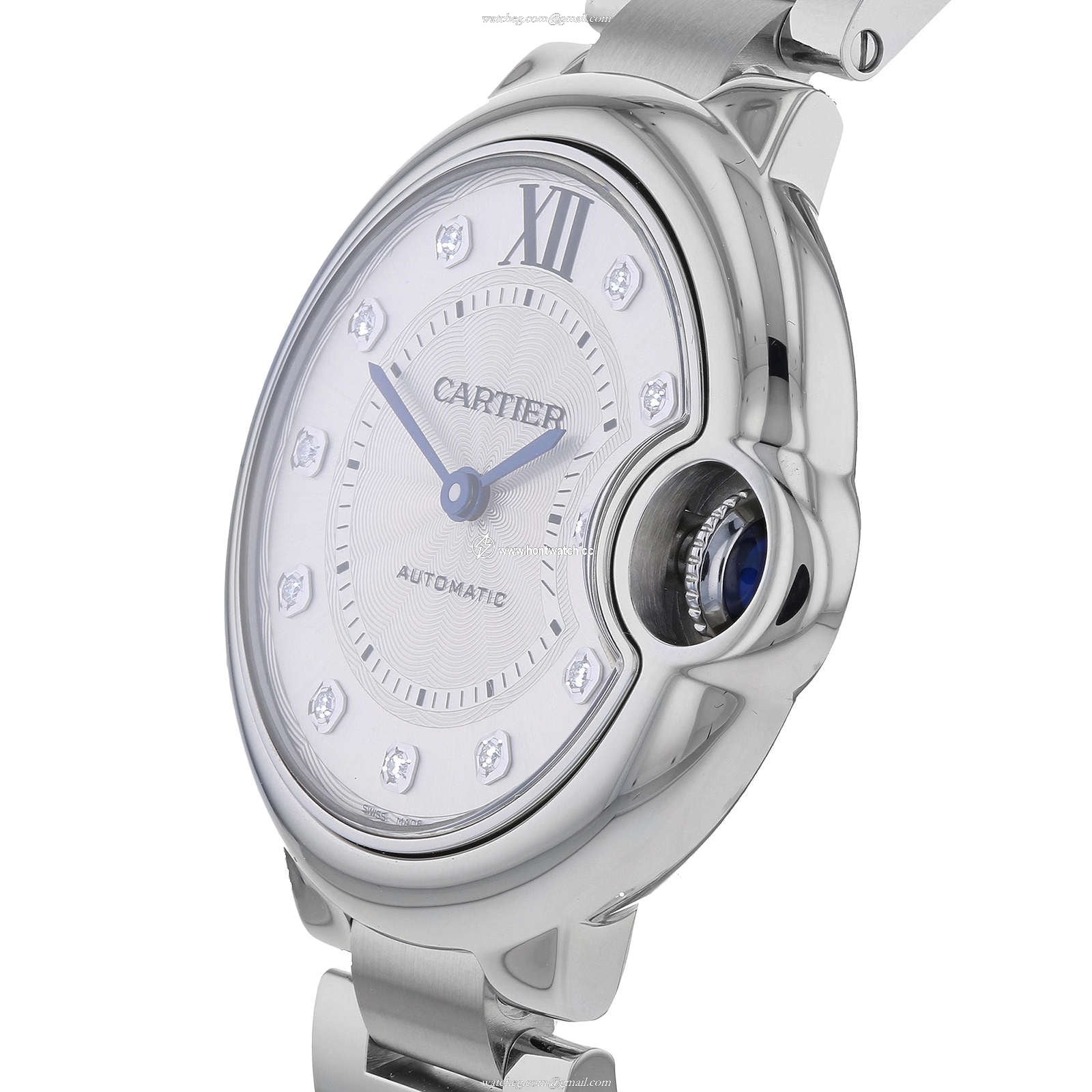 Cartier Ballon Bleu de Cartier W4BB0021 | 33mm Steel Automatic Silver Watch - Image 2