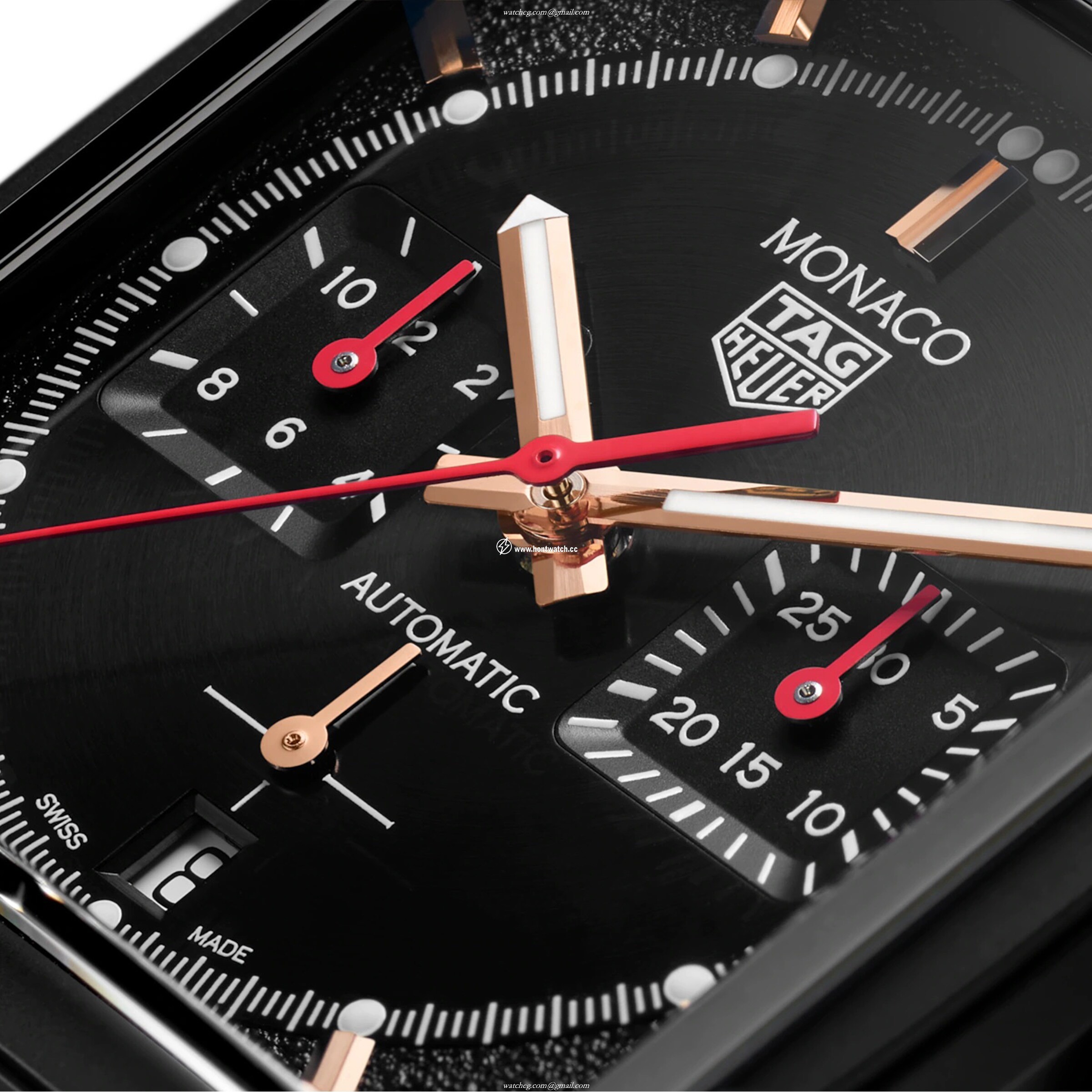 TAG Heuer Monaco CBL2180.FC6497 - 39mm Black Automatic Watch - Image 2