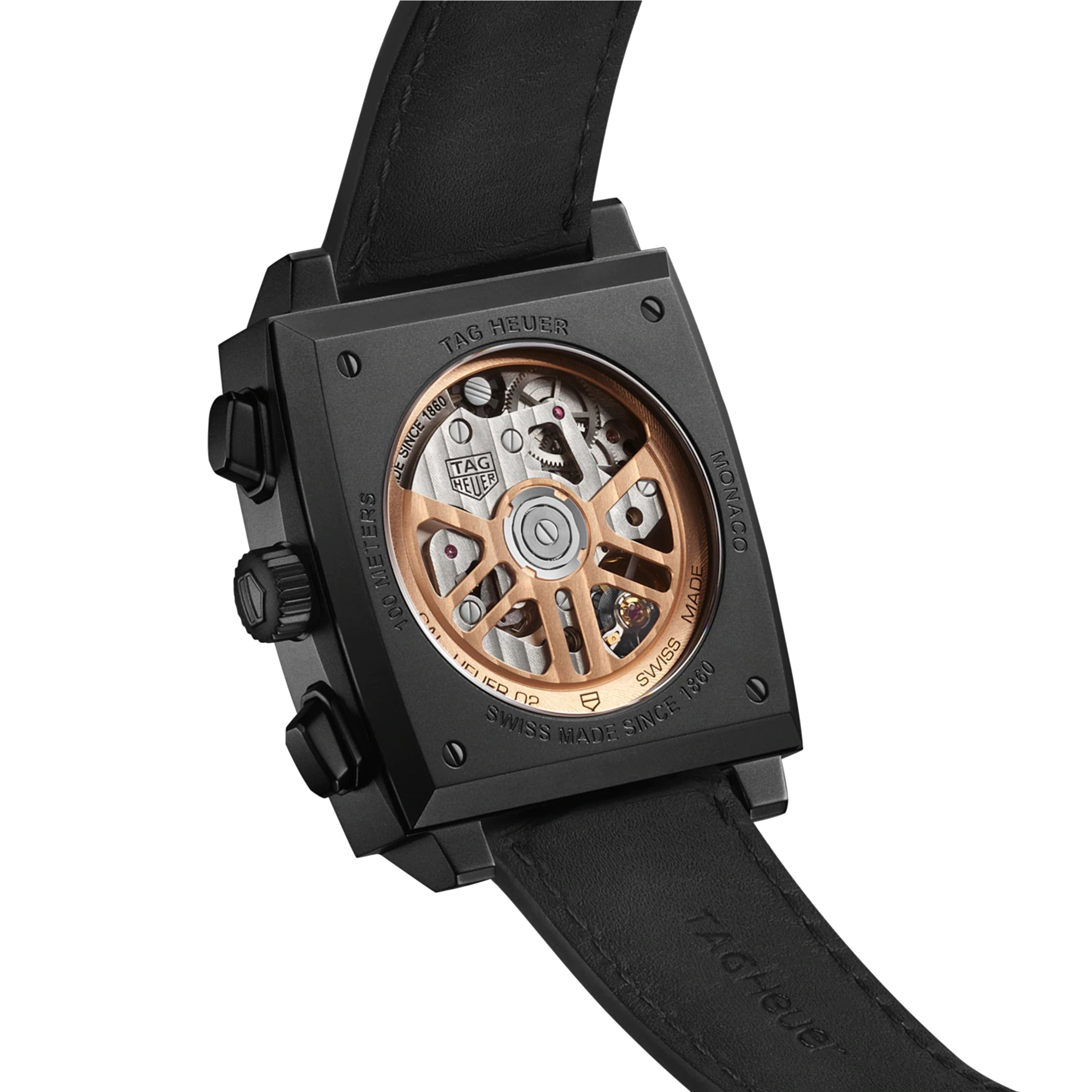 TAG Heuer Monaco CBL2180.FC6497 - 39mm Black Automatic Watch - Image 3