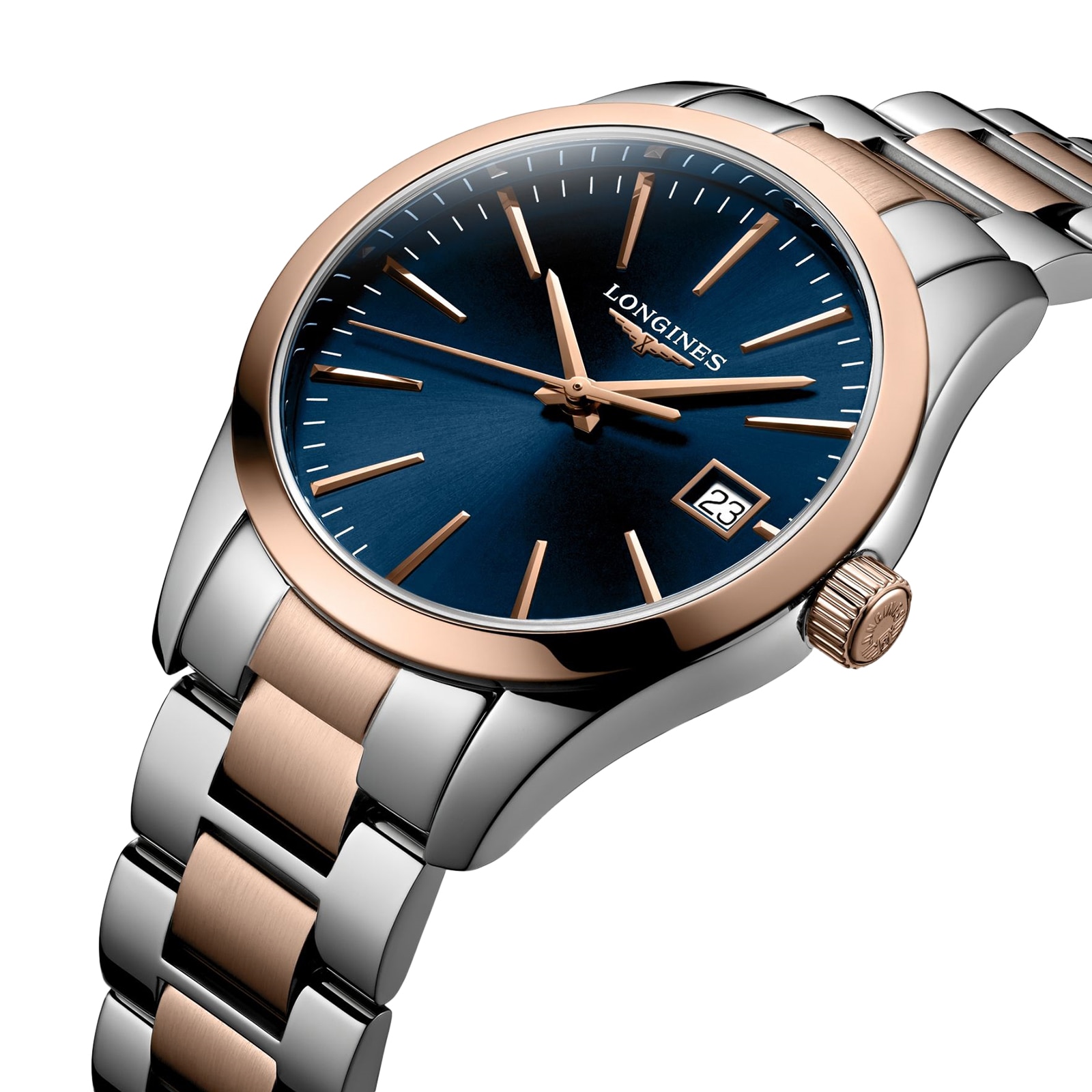 Longines Conquest L23863927 | 34mm Blue Dial | Stainless Steel Quartz Watch - Image 3