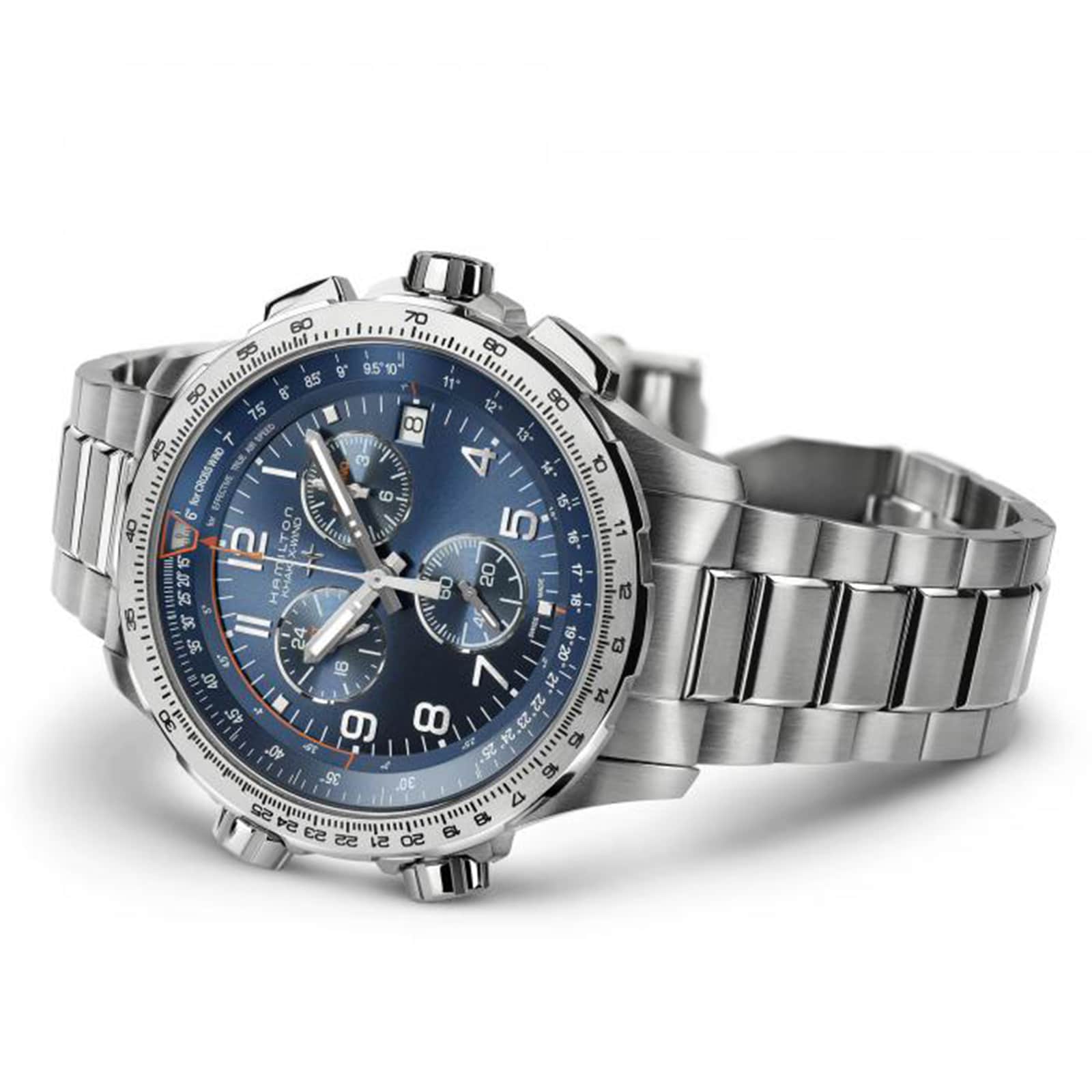 Hamilton Khaki Aviation H77922141 | 46mm Blue Dial | Quartz Chronograph - Image 3