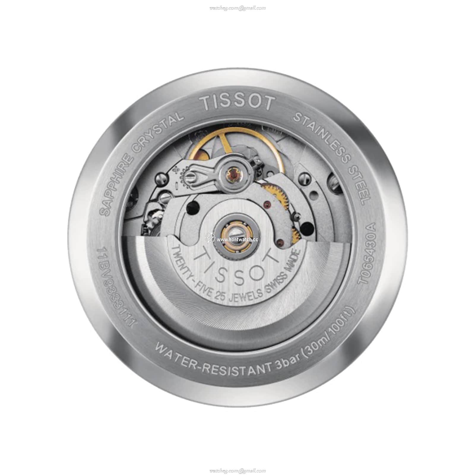 Tissot T-Classic Automatic Watch - 39mm Black Dial & Stainless Steel Case - Image 2