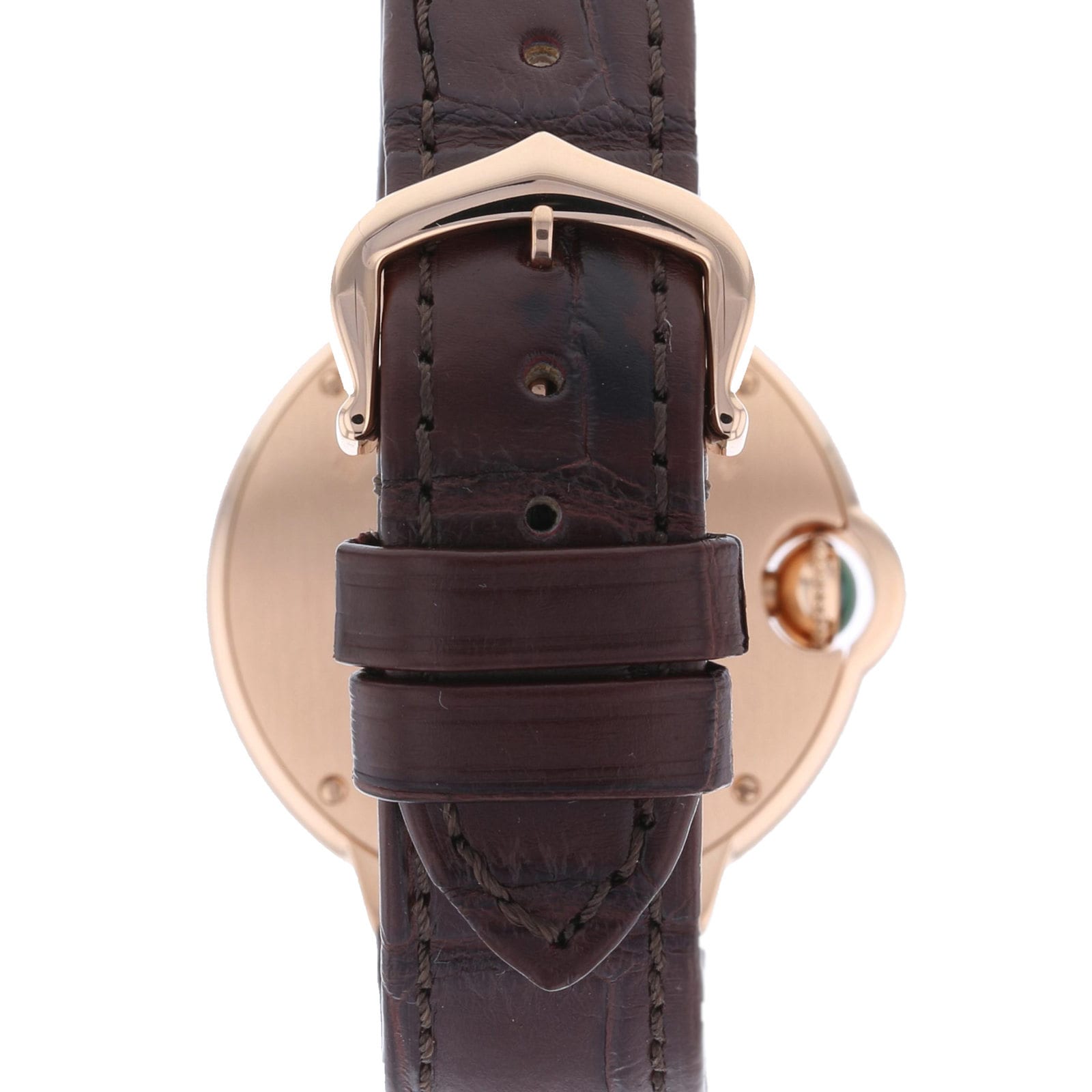 Cartier Ballon Bleu 33mm Rose Gold Automatic Watch - Silver Dial - Image 3