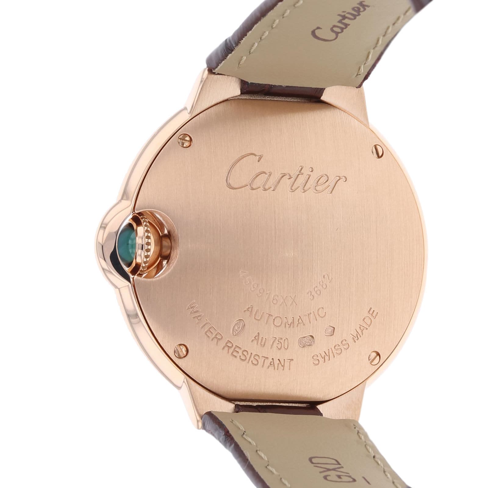 Cartier Ballon Bleu 33mm Rose Gold Automatic Watch - Silver Dial - Image 4