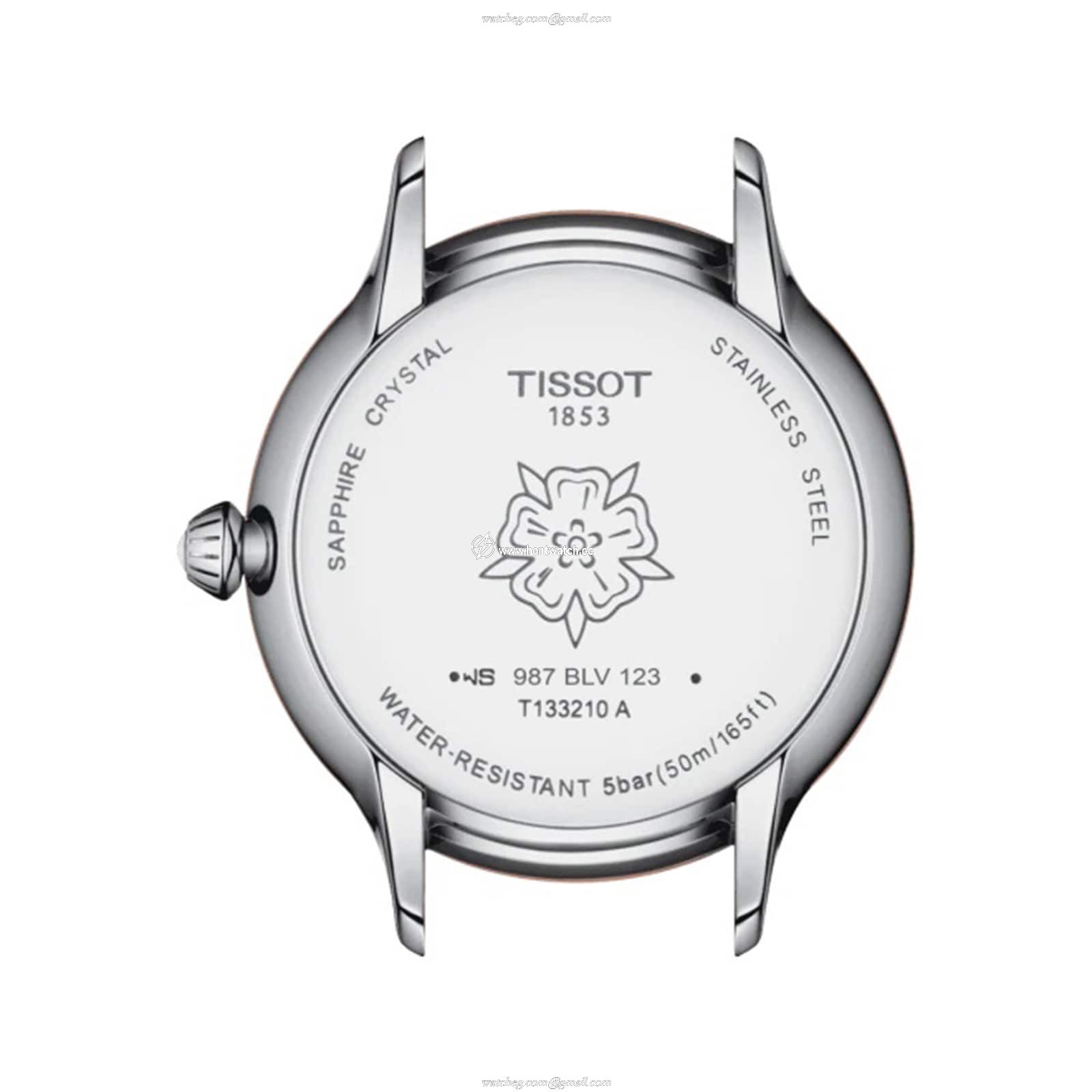 Tissot T-My Lady Quartz Watch - Silver Dial - 33mm Stainless Steel & Rose Gold - Image 2
