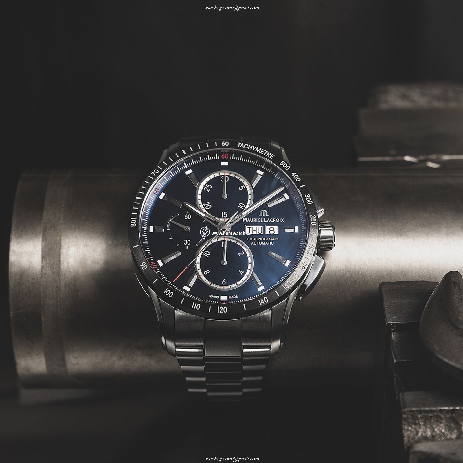 Maurice Lacroix Pontos PT6038-SSL22-430-1 | Automatic Blue Dial | 43mm Stainless Steel - Image 2