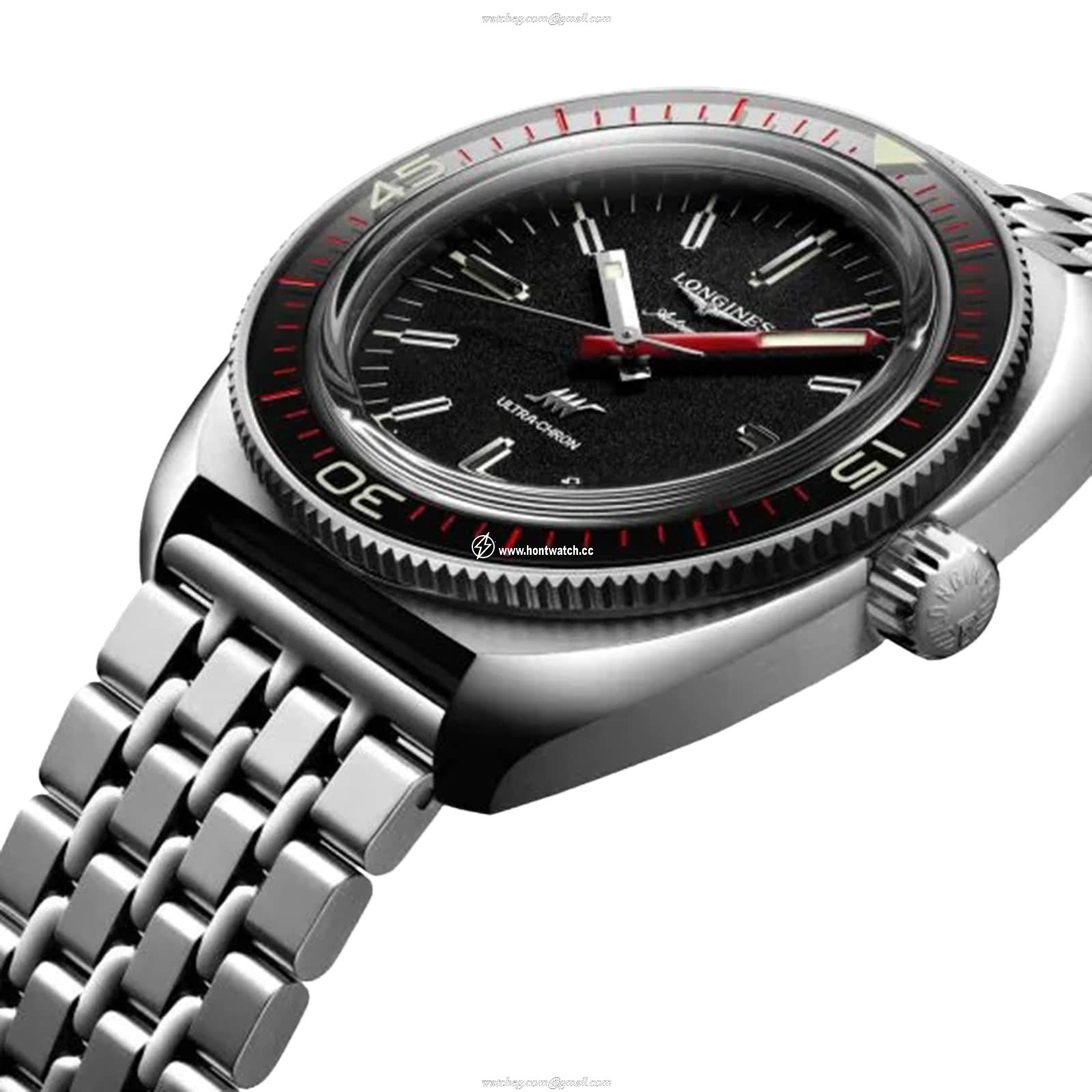 Longines Ultra-Chron L28364526 | 43mm Automatic Black Dial | Stainless Steel - Image 2