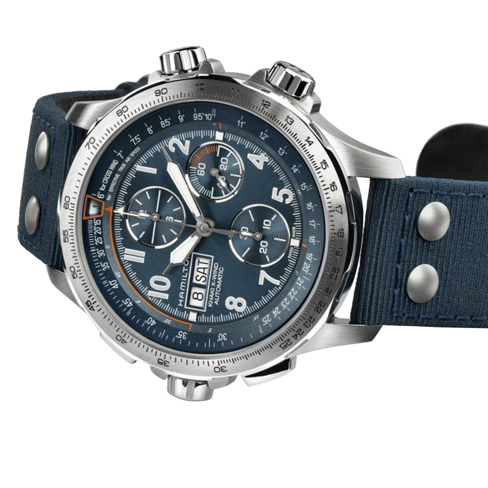 Hamilton Khaki Aviation H77906940 Automatic Blue Watch - 45mm Stainless Steel - Image 3
