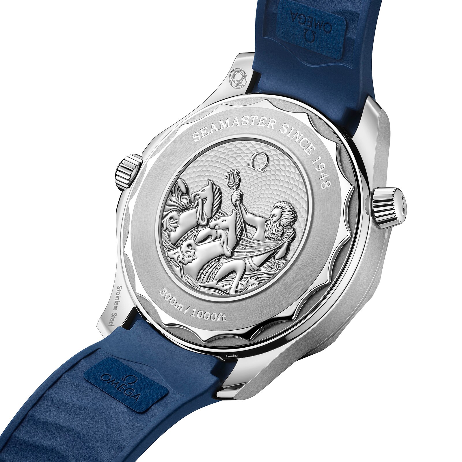 Omega Seamaster Diver 300M Automatic Blue Dial 42mm Stainless Steel Watch - Image 4