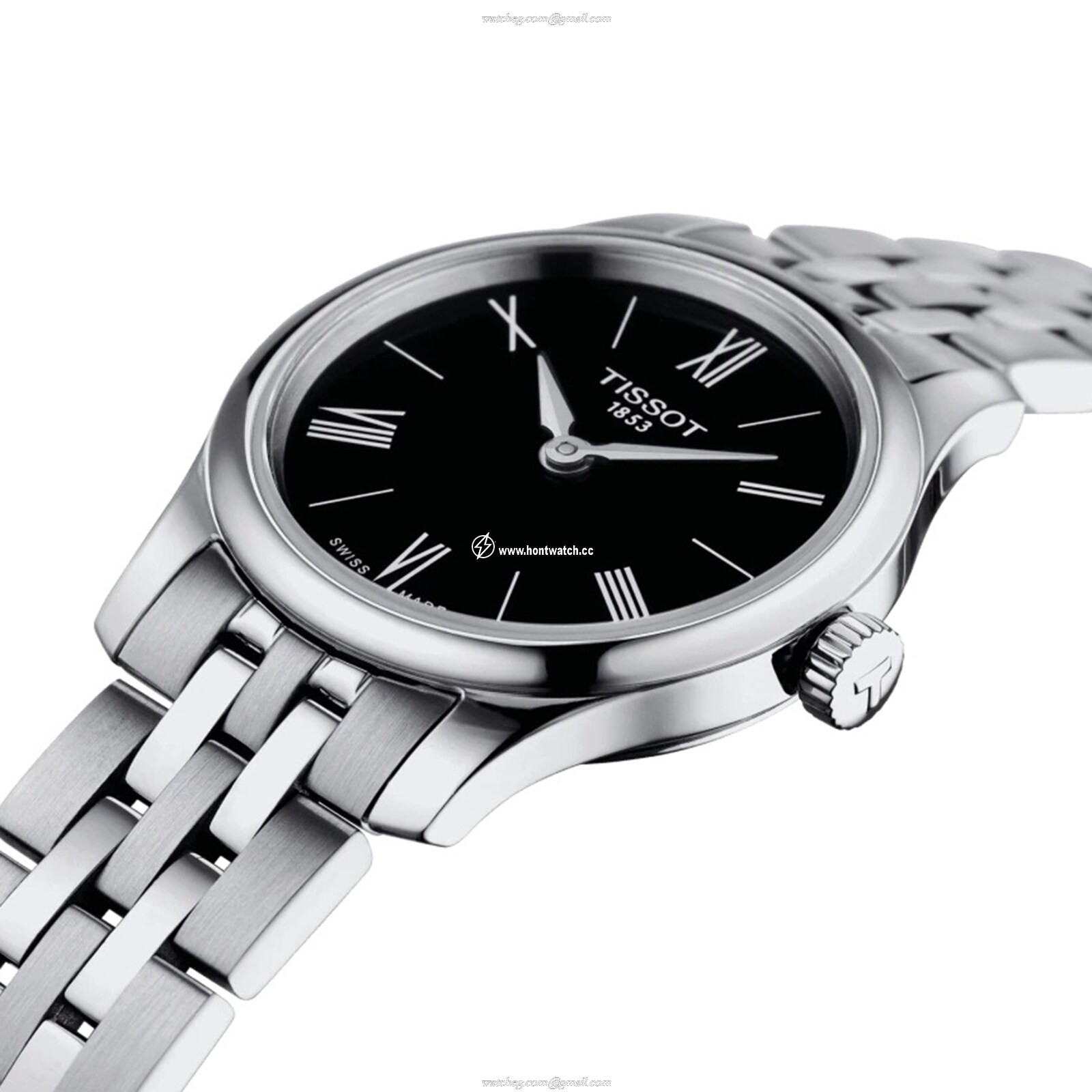 Tissot T-Classic Quartz Watch | Black Dial | Stainless Steel | 25mm - Image 2