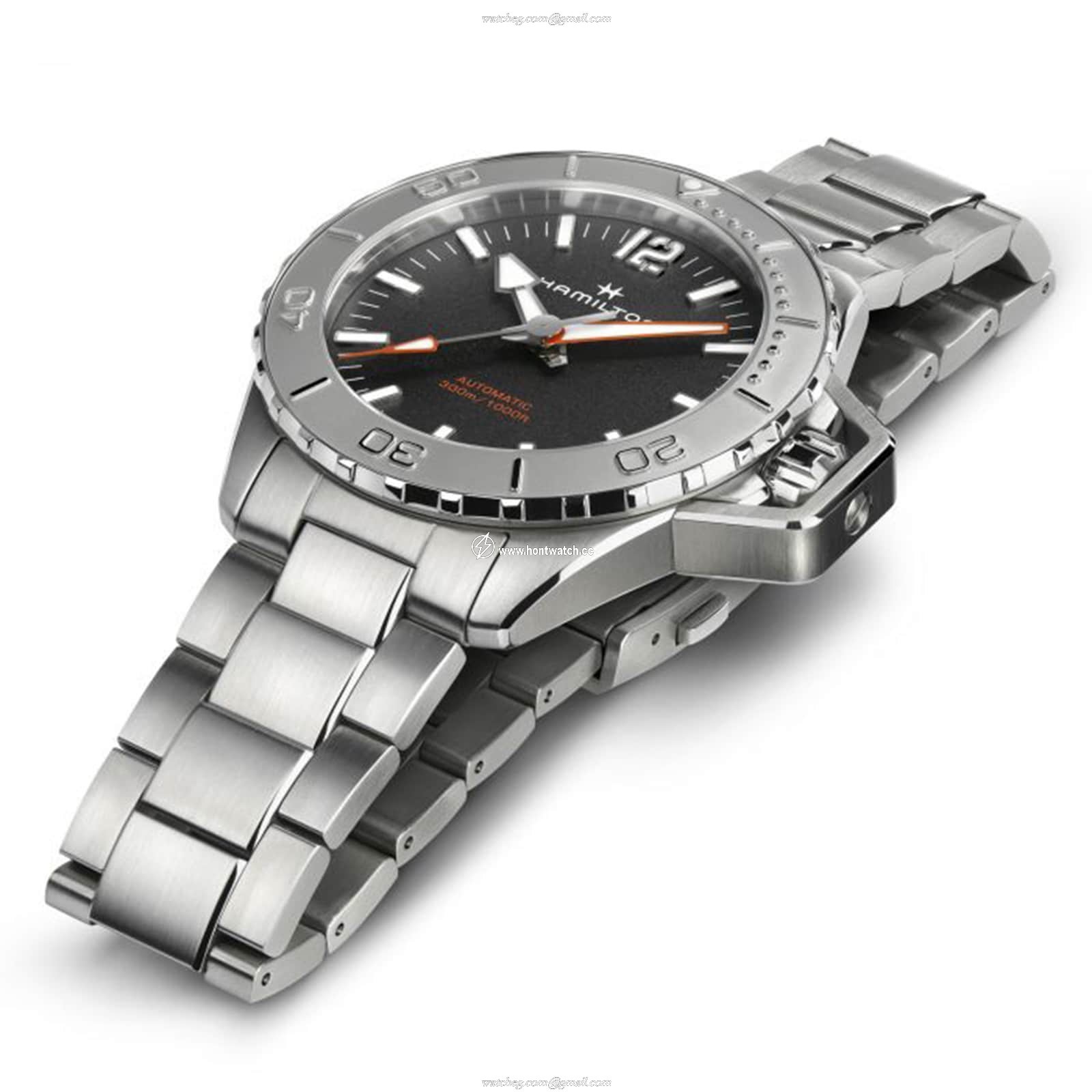 Hamilton Khaki Navy H77815130 Automatic Black Watch - 46mm Stainless Steel - Image 2