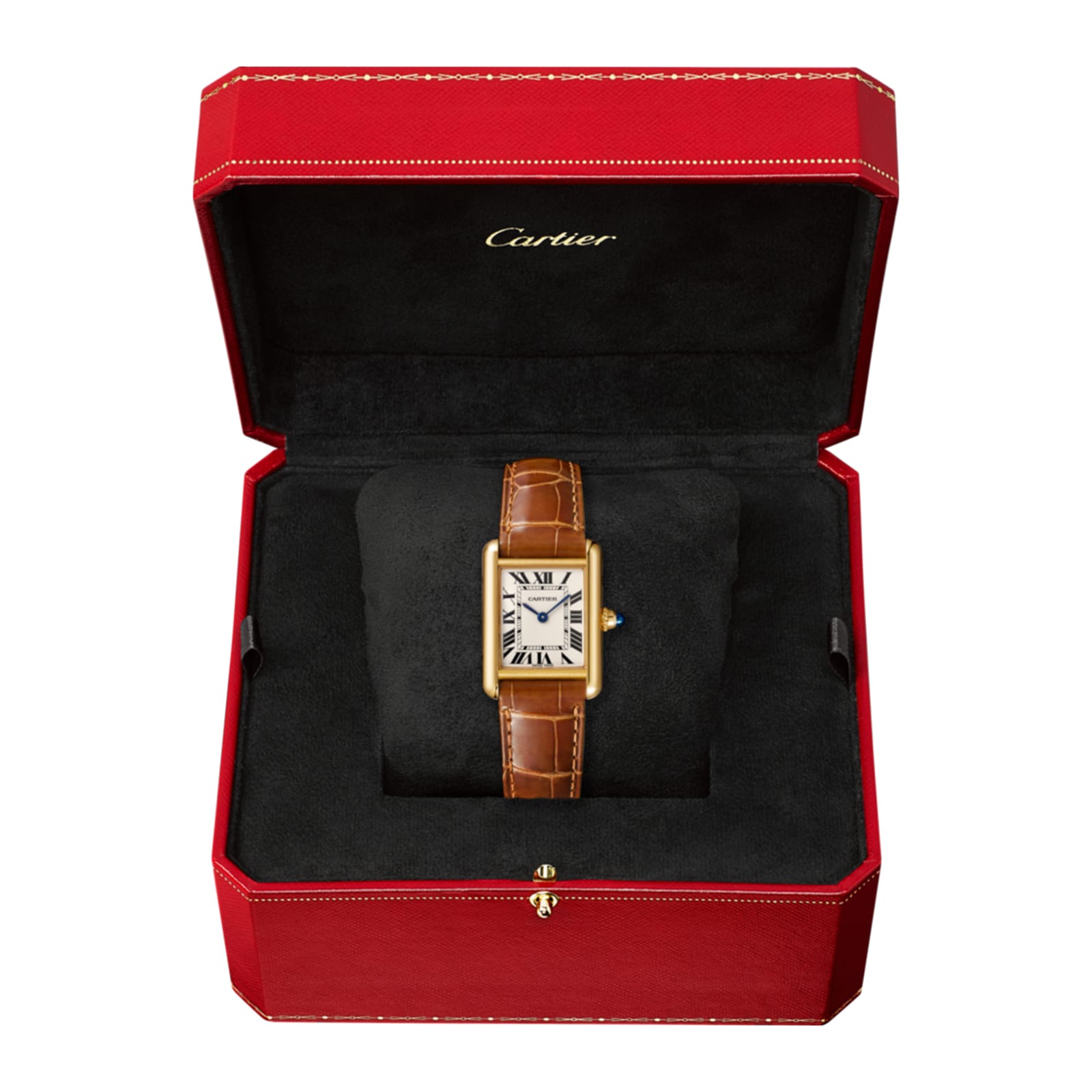 Cartier Tank Louis Replica Watch - Yellow Gold Case & Silver Dial | 22mm - Image 3
