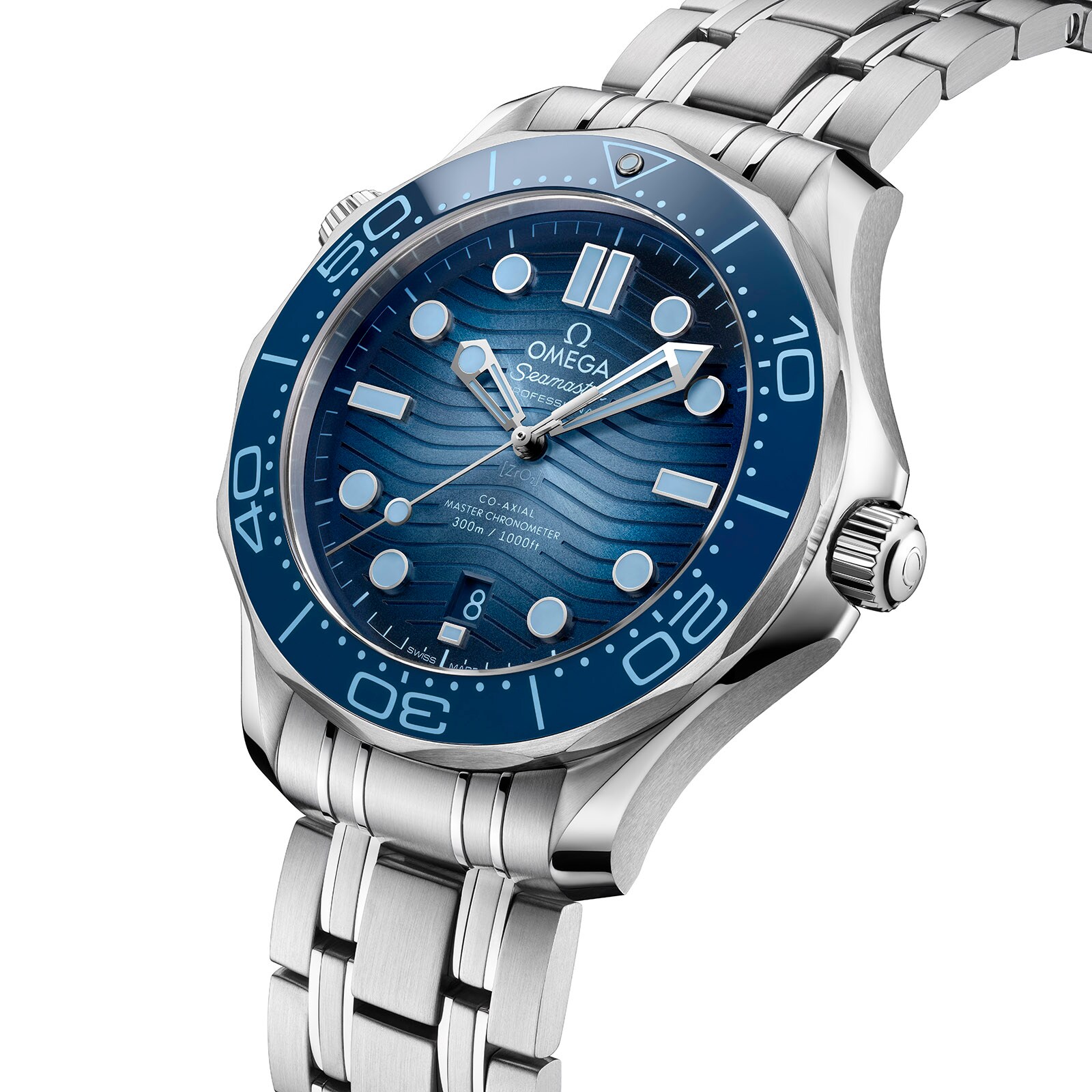 Omega Seamaster Diver 300M Automatic Blue Dial 42mm Steel Replica Watch - Image 3