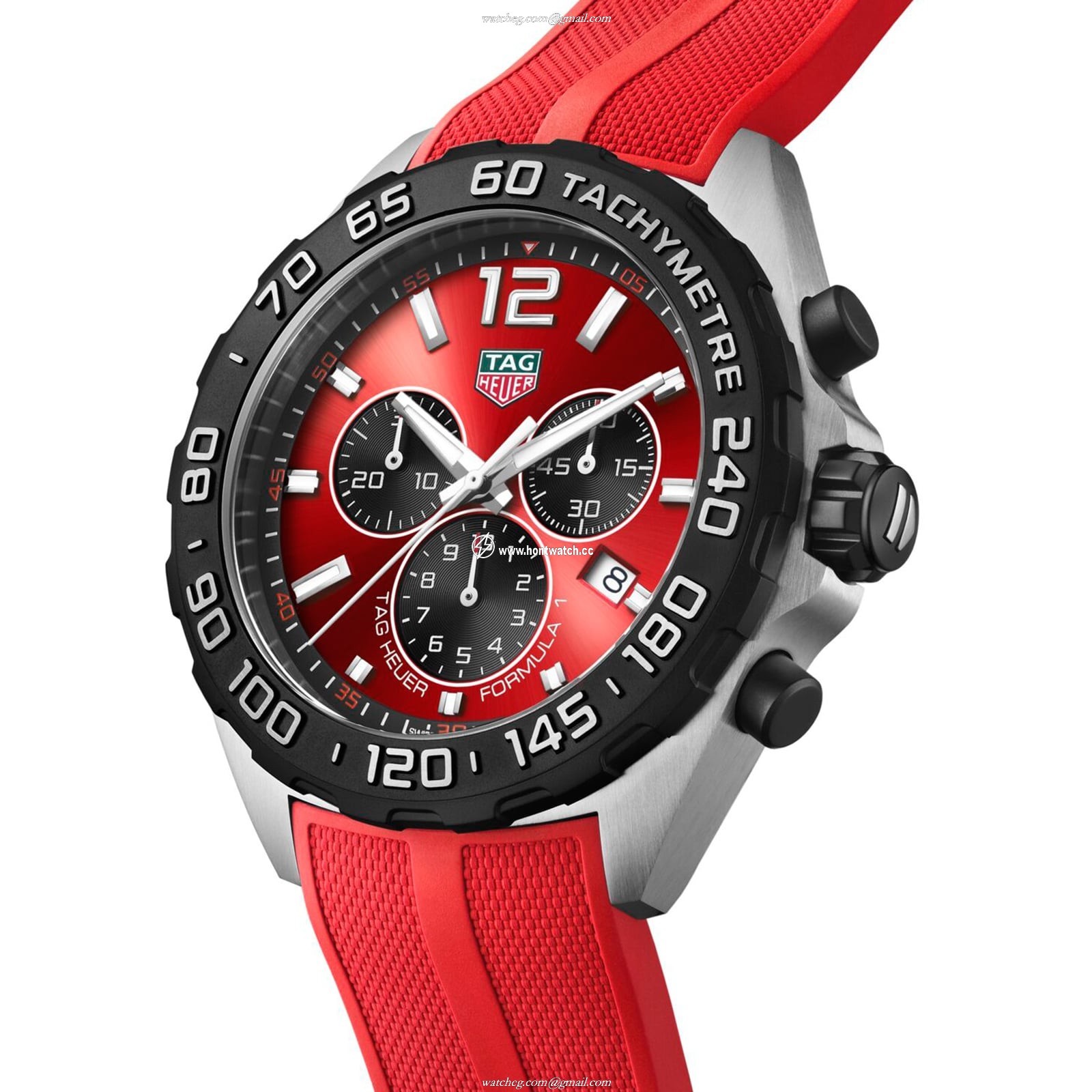 TAG Heuer Formula 1 Red Dial 43mm Stainless Steel Quartz Watch - CAZ101AN - Image 2