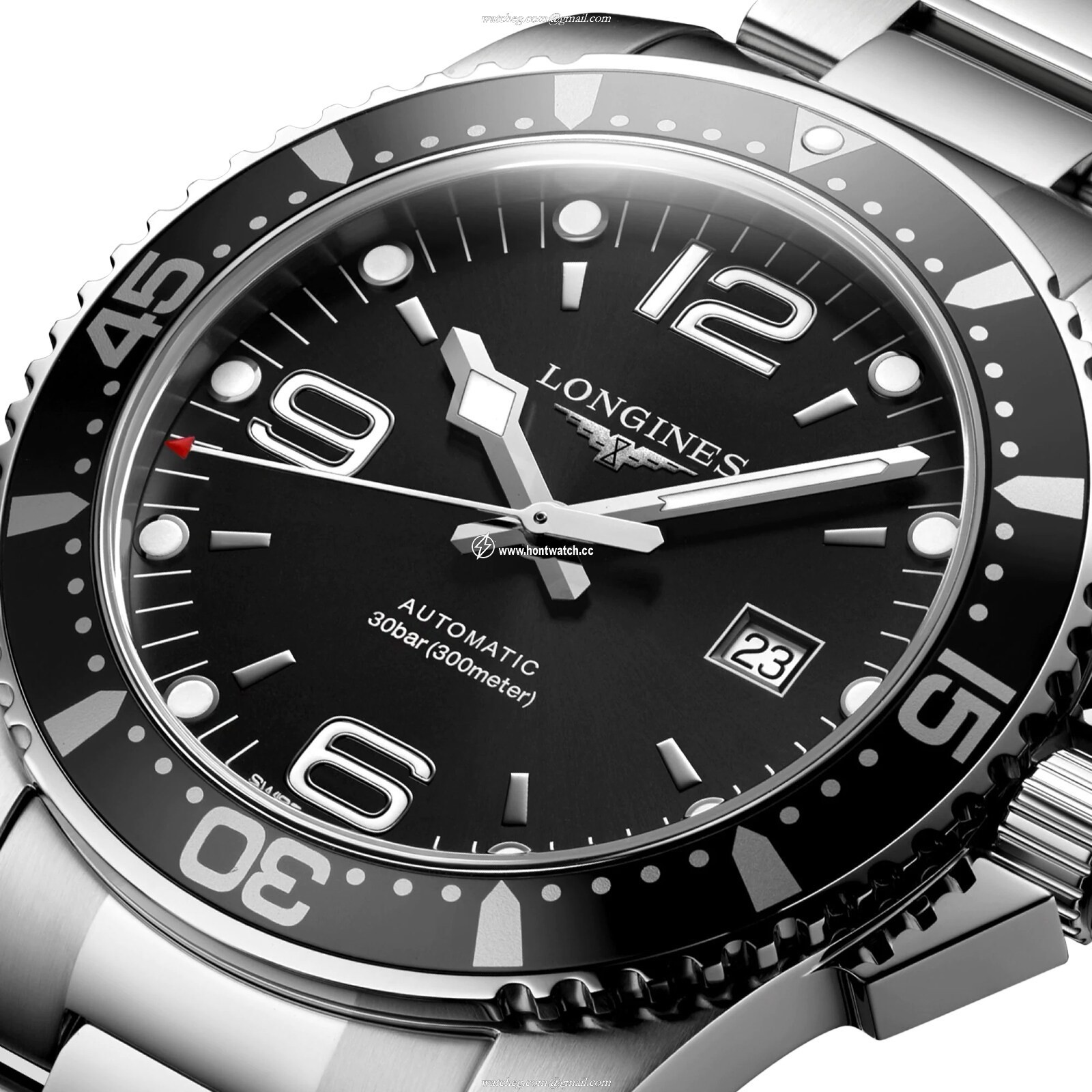Longines HydroConquest L38414566 | 44mm Automatic Black Dial | 300M Water Resistant - Image 2