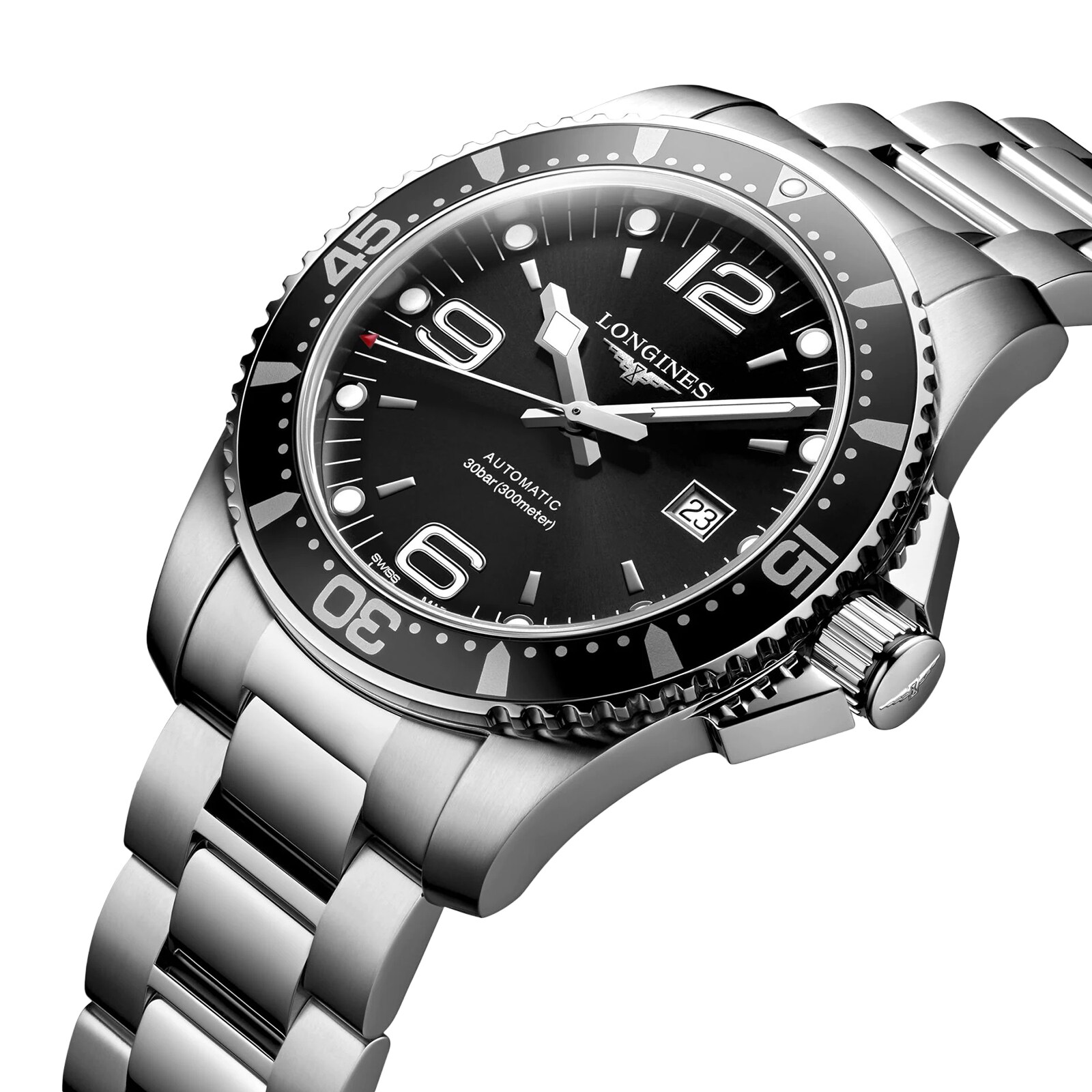 Longines HydroConquest L38414566 | 44mm Automatic Black Dial | 300M Water Resistant - Image 3