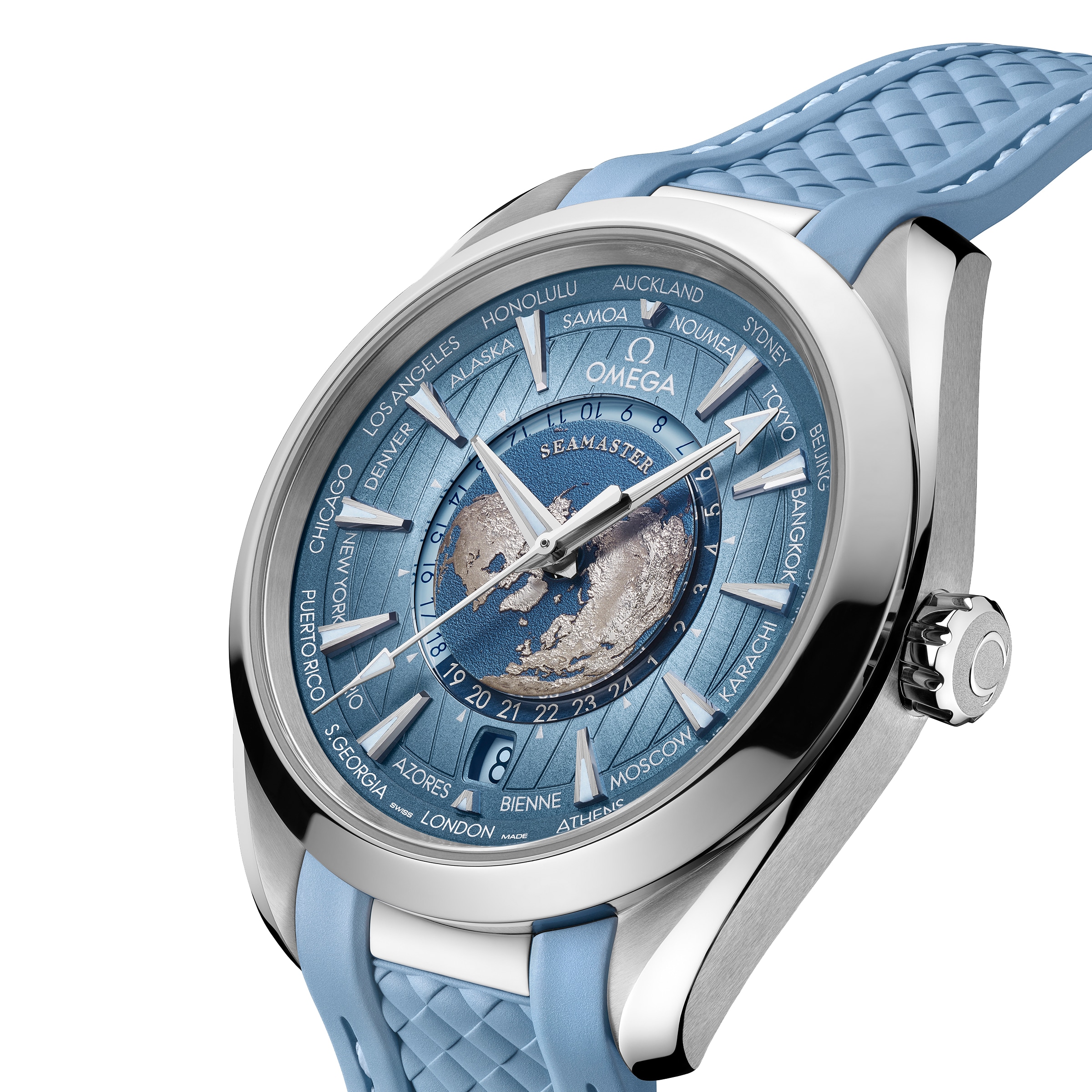 Omega Seamaster Aqua Terra 43mm Automatic Blue Dial Stainless Steel Watch - Image 3