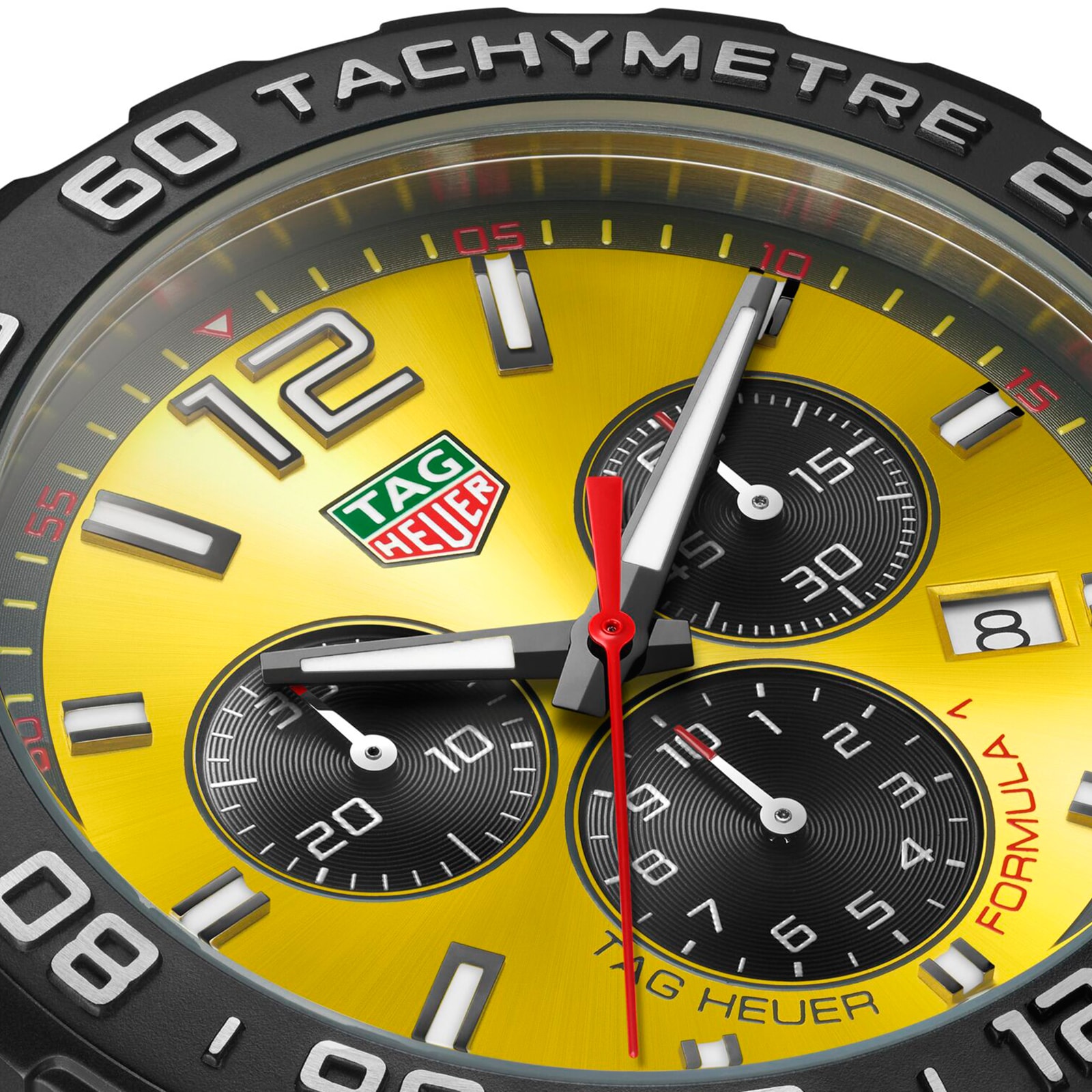 TAG Heuer Formula 1 CAZ101AM Quartz Watch - 43mm Yellow Dial & Stainless Steel - Image 3