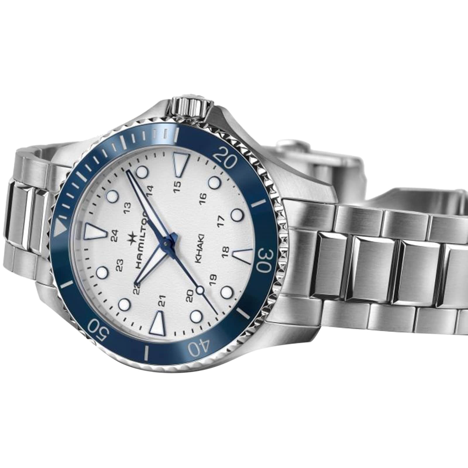 Hamilton Khaki Navy H82231150 | 37mm Silver Dial | Quartz | 100M Water Resistant - Image 3