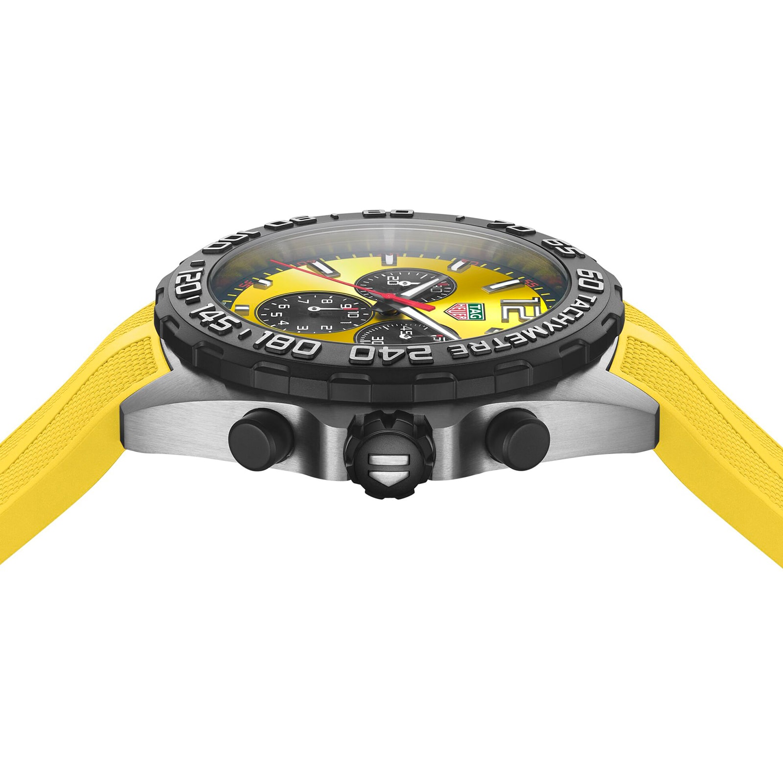 TAG Heuer Formula 1 CAZ101AM Quartz Watch - 43mm Yellow Dial & Stainless Steel - Image 4