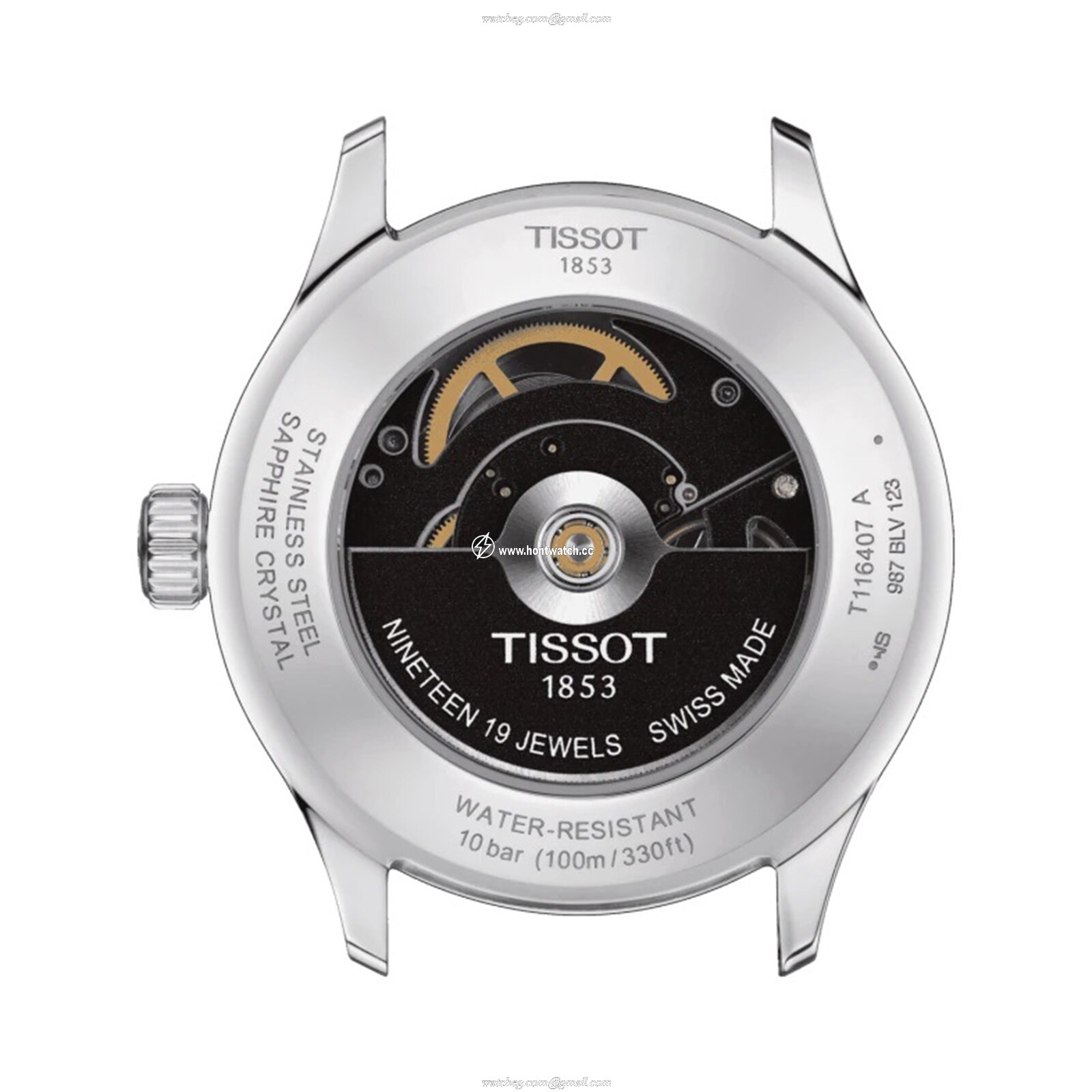 Tissot T-Sport Automatic Watch - 43mm Black Dial - Stainless Steel - Image 2