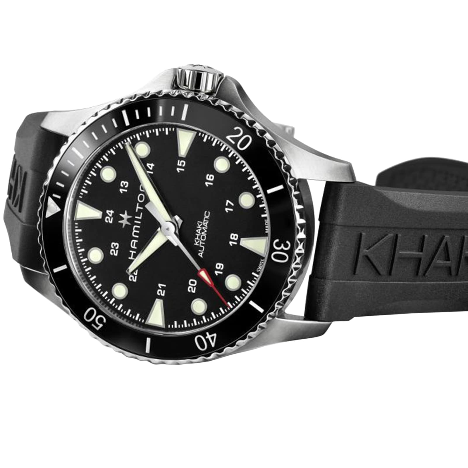 Hamilton Khaki Navy H82515330 Automatic Black - 43mm Stainless Steel - Image 3