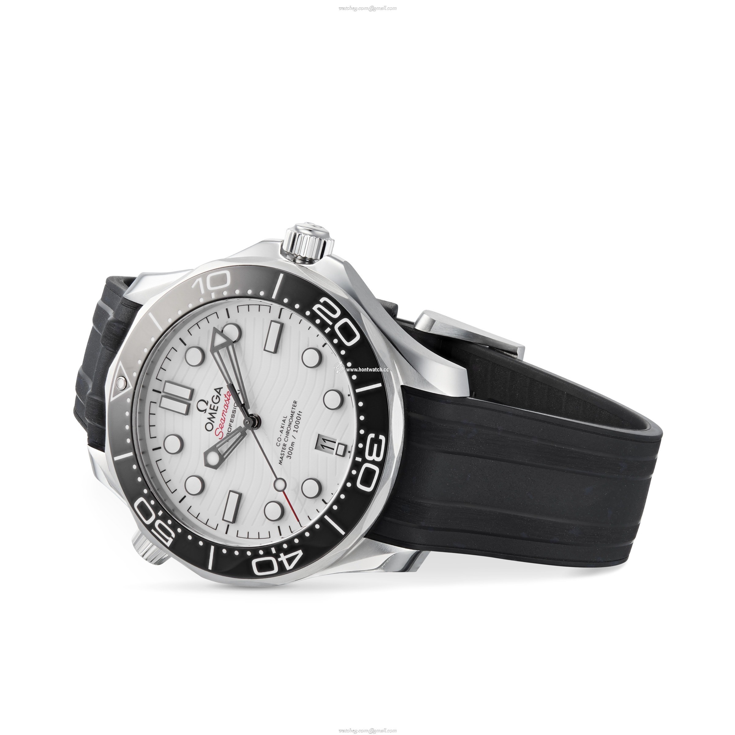 Omega Seamaster Diver 300M 42mm Automatic White Dial - Stainless Steel & Rubber Strap - Image 2