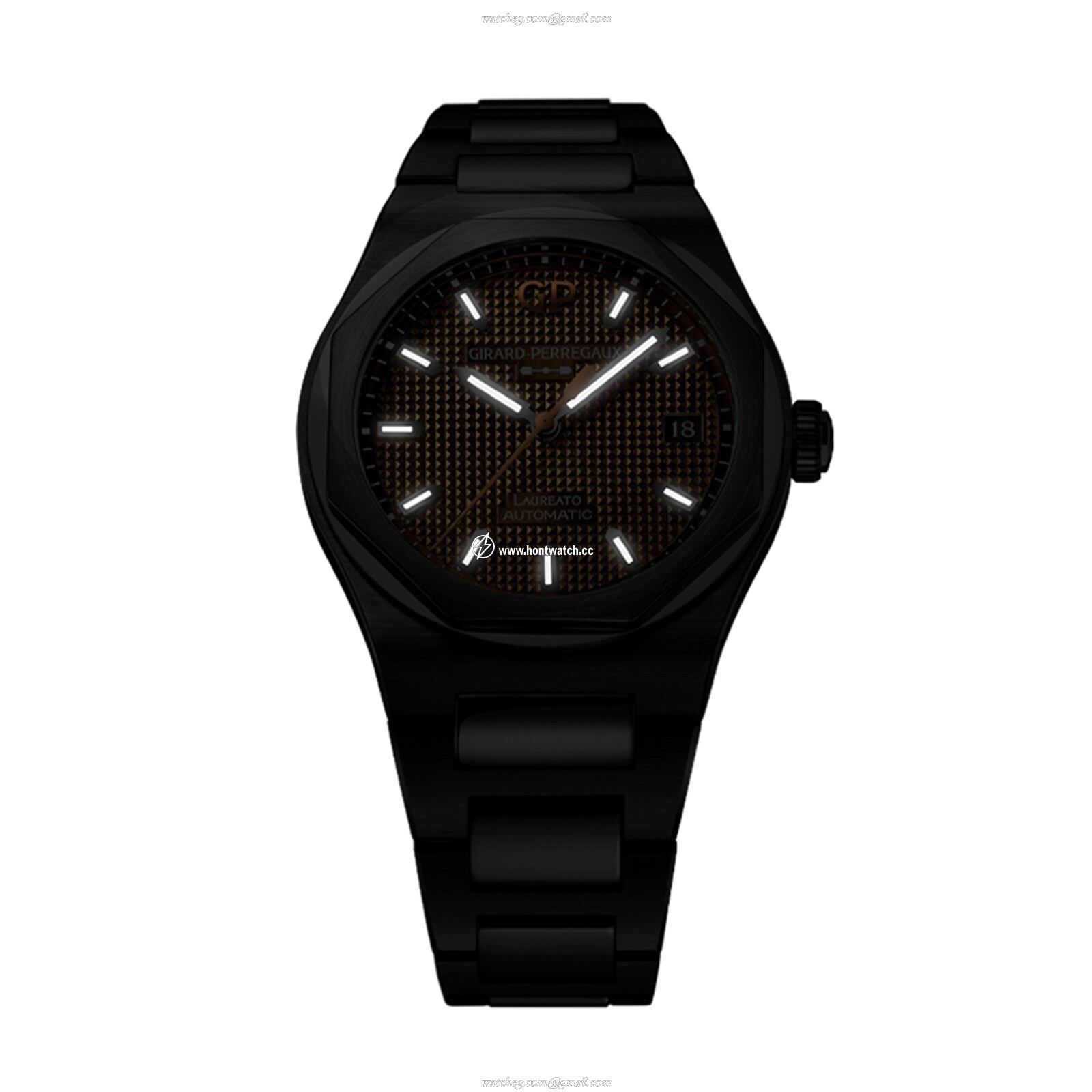 Girard-Perregaux Laureato 38mm Automatic Brown Dial Stainless Steel Watch - Image 2