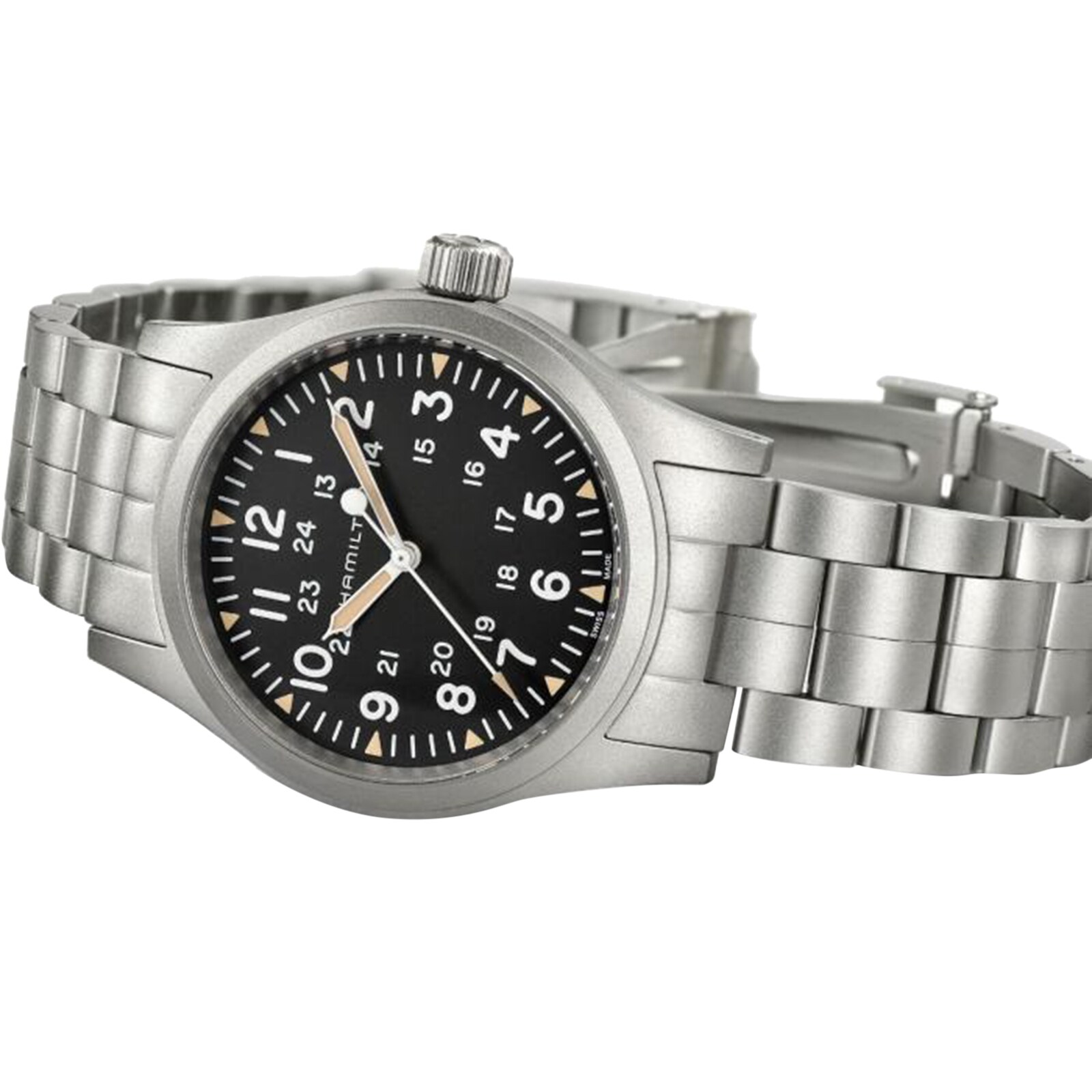 Hamilton Khaki Field H69439131 | 38mm Black Dial | Manual Winding Watch - Image 3