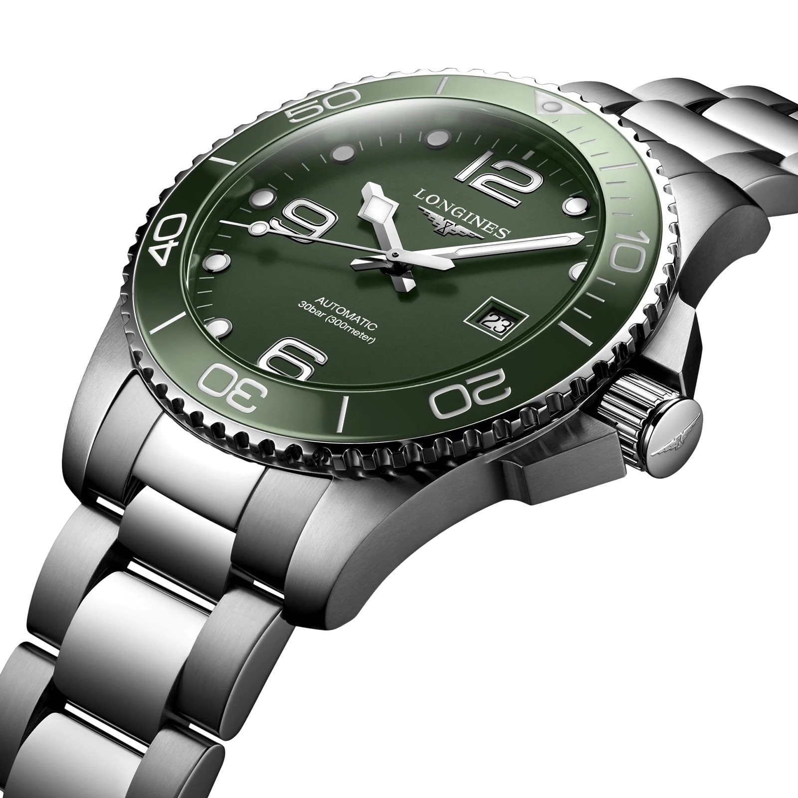 Longines HydroConquest L37824066 | 43mm Green Automatic Watch - 300M - Image 3