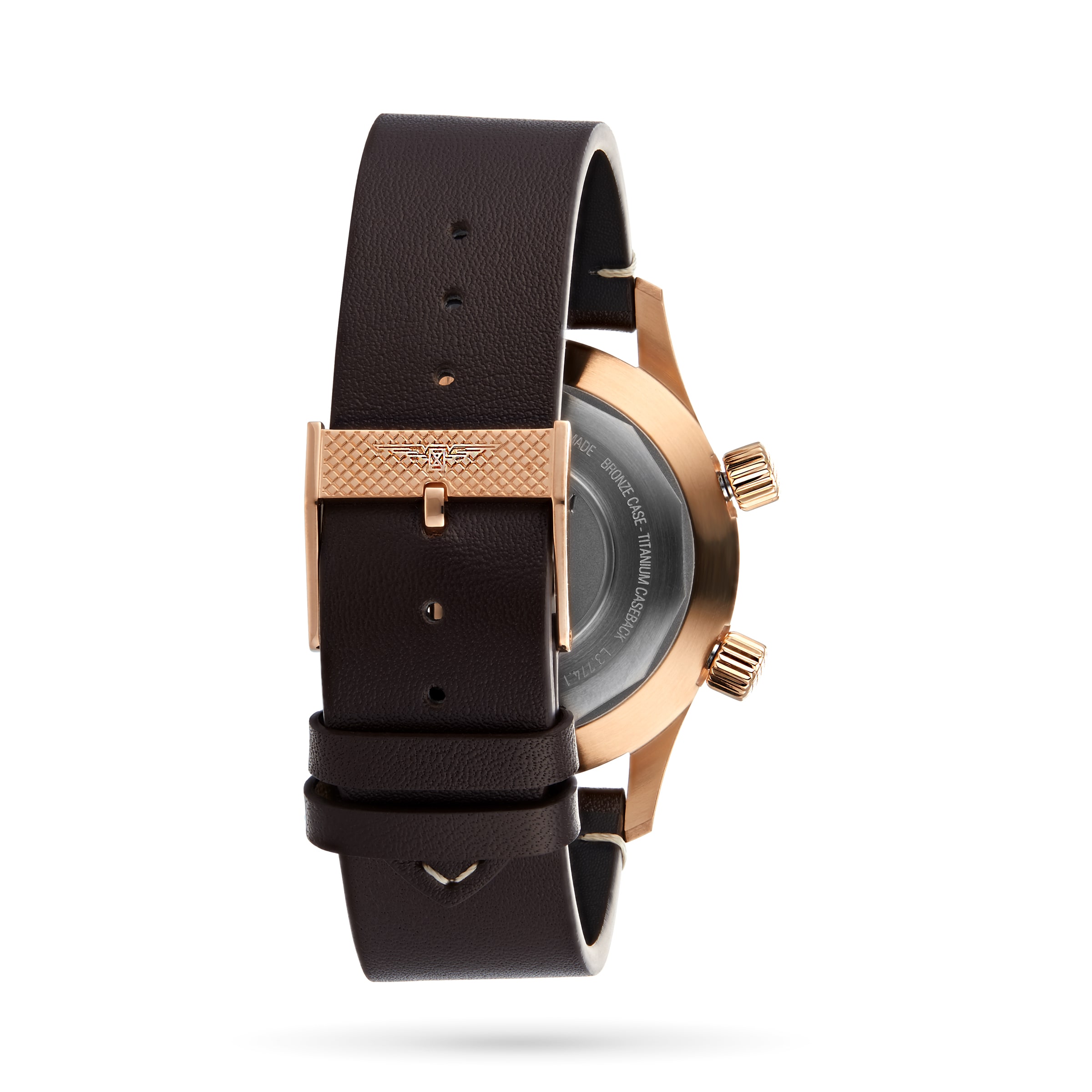 Longines Heritage L37741502 Bronze Automatic Watch - 42mm Black Dial - Image 3
