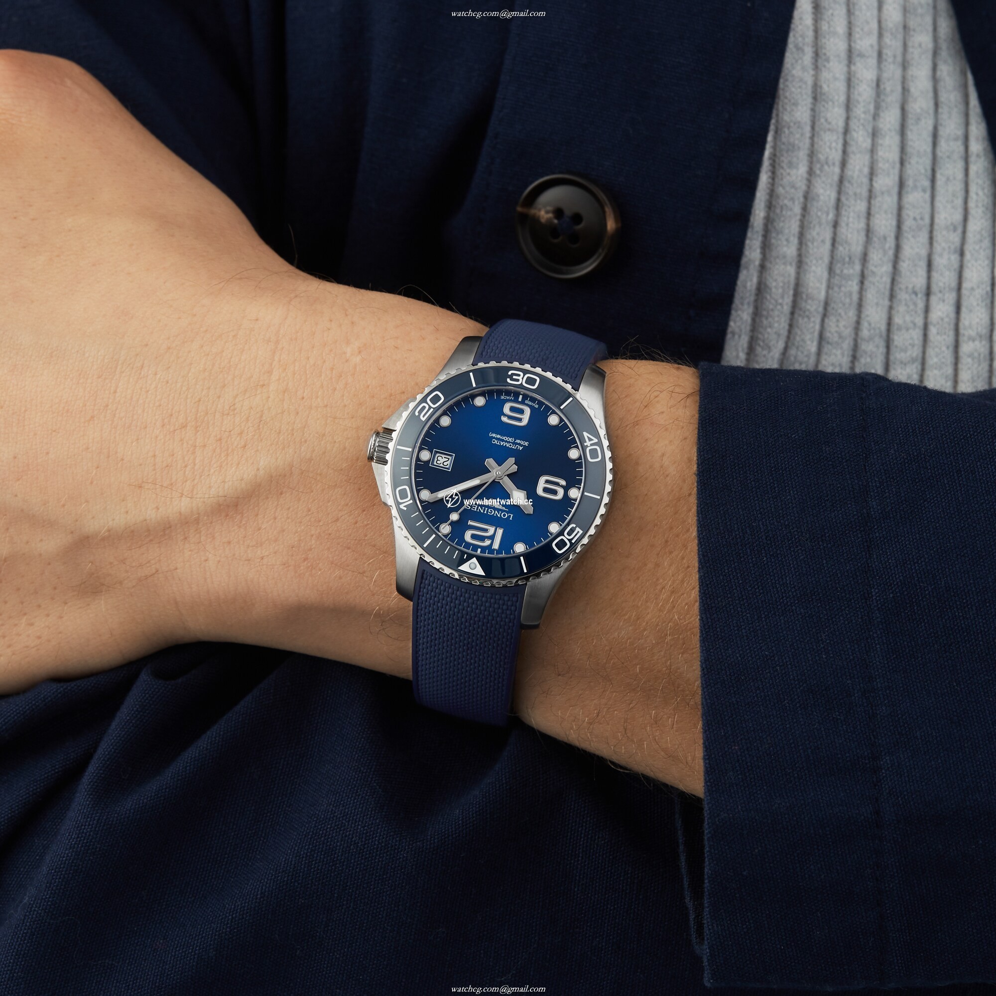 Longines HydroConquest L37804969 | 39mm Blue Automatic | 300M Water Resistant - Image 2