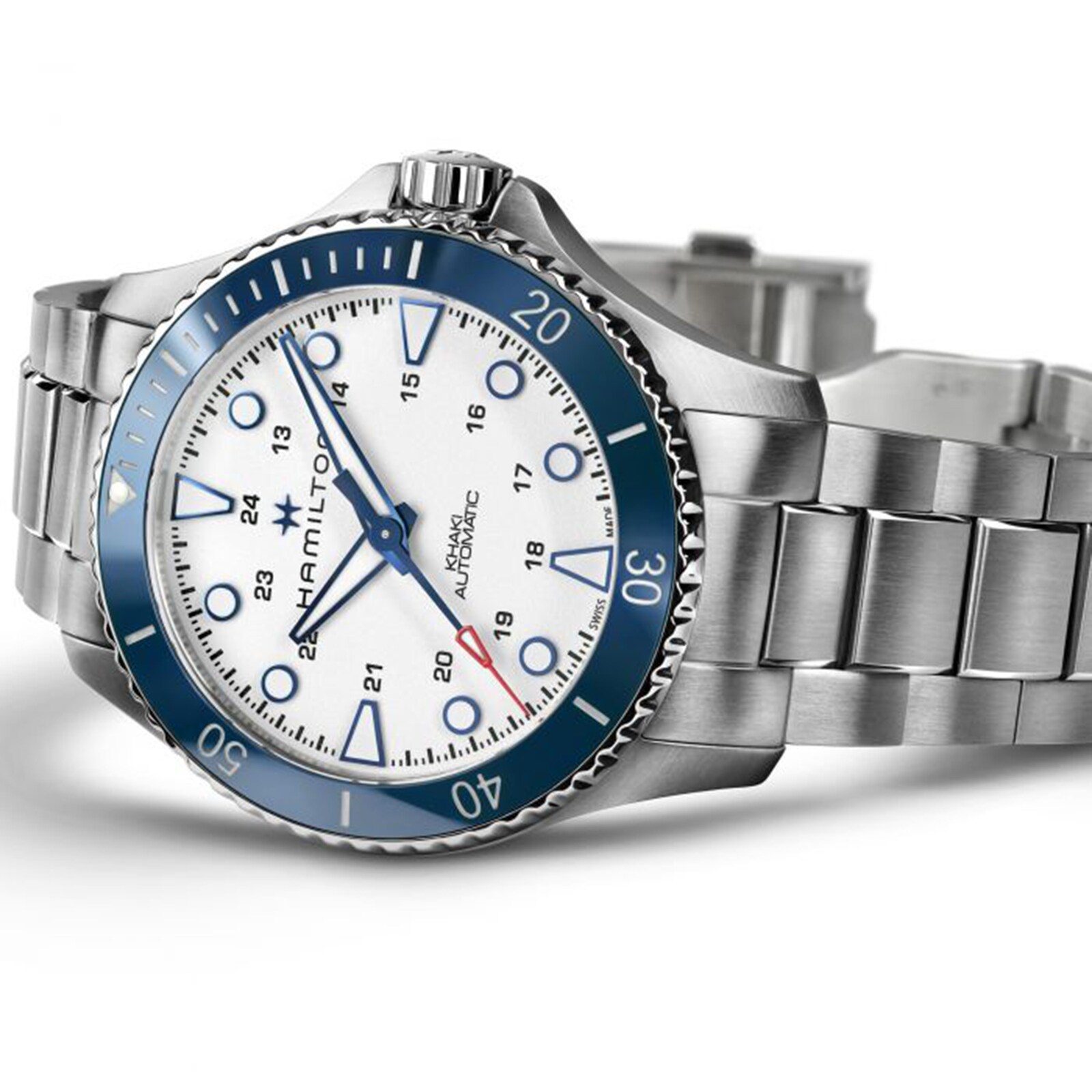 Hamilton Khaki Navy H82505150 Automatic - White Dial - 43mm Stainless Steel - Image 3
