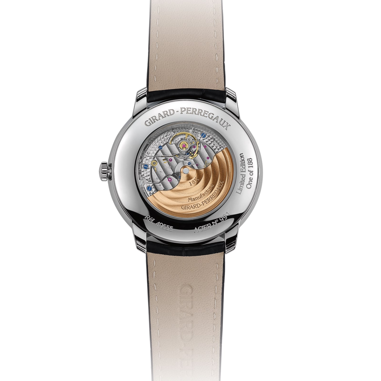 Girard-Perregaux 1966 Automatic Watch - 40mm Stainless Steel Onyx Dial - Image 4