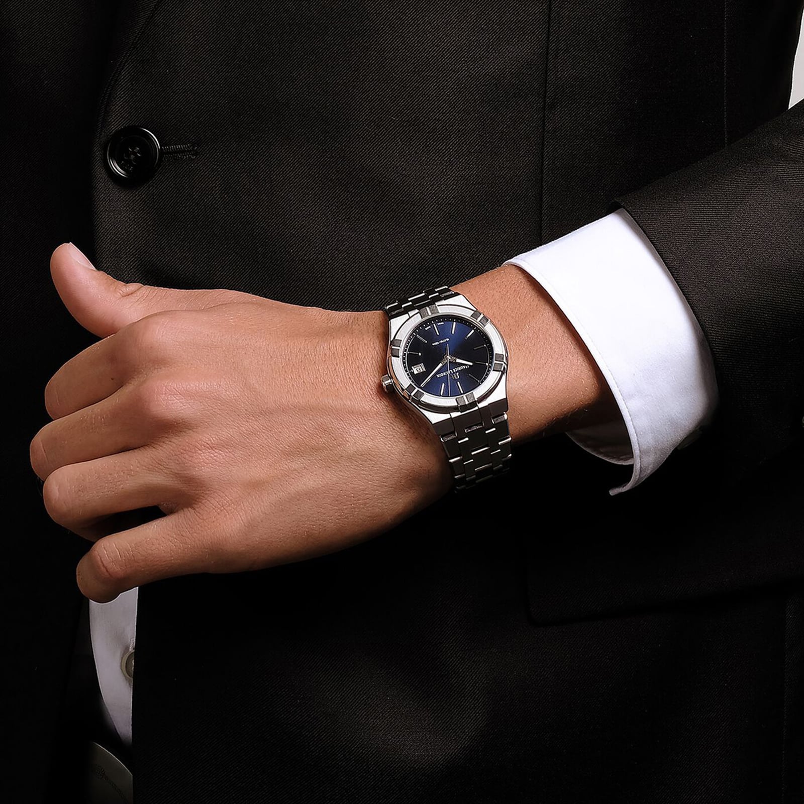 Maurice Lacroix Aikon Blue Dial Quartz Watch - 40mm Stainless Steel - Image 3
