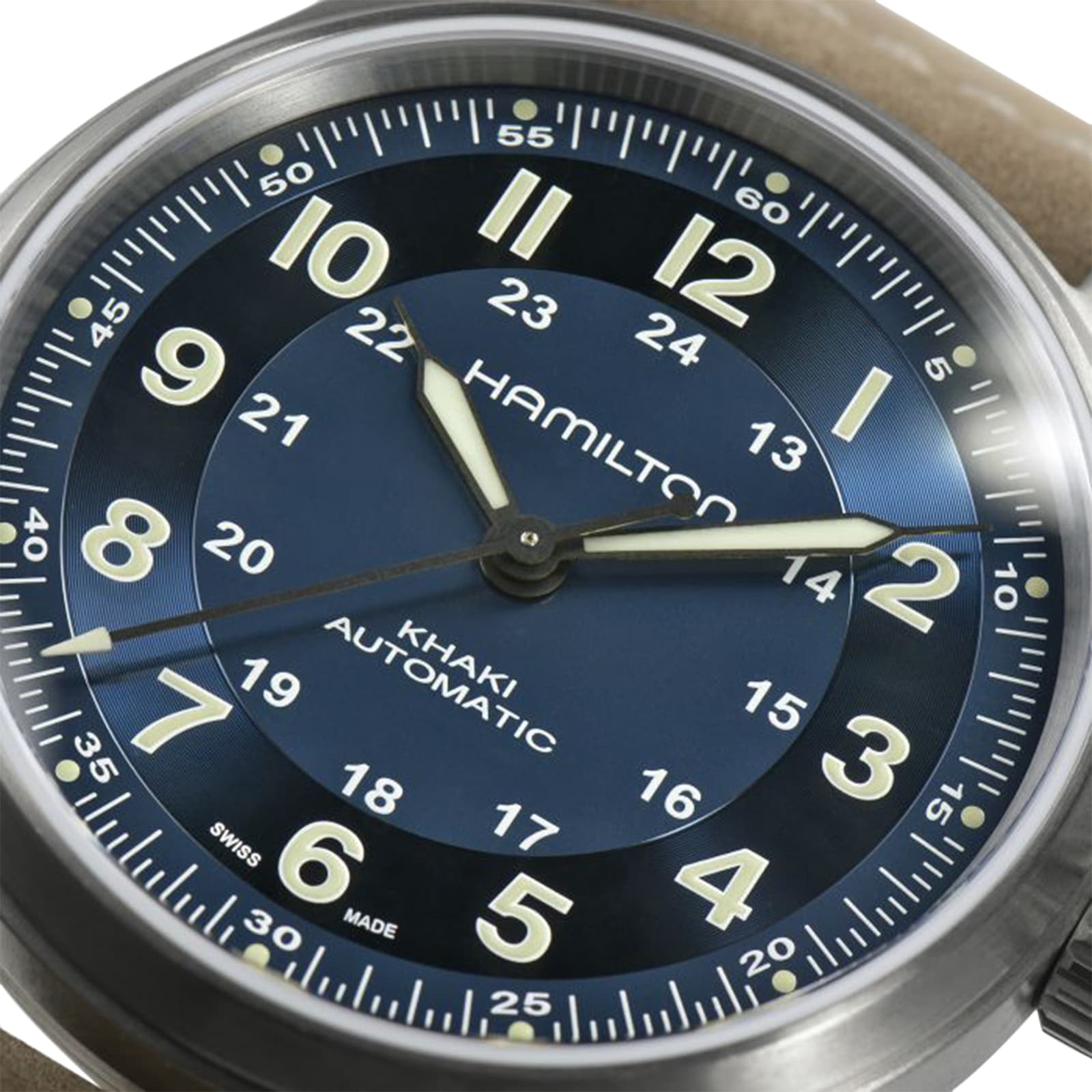 Hamilton Khaki Field Titanium Automatic Blue Watch - 42mm | H70545540 - Image 4