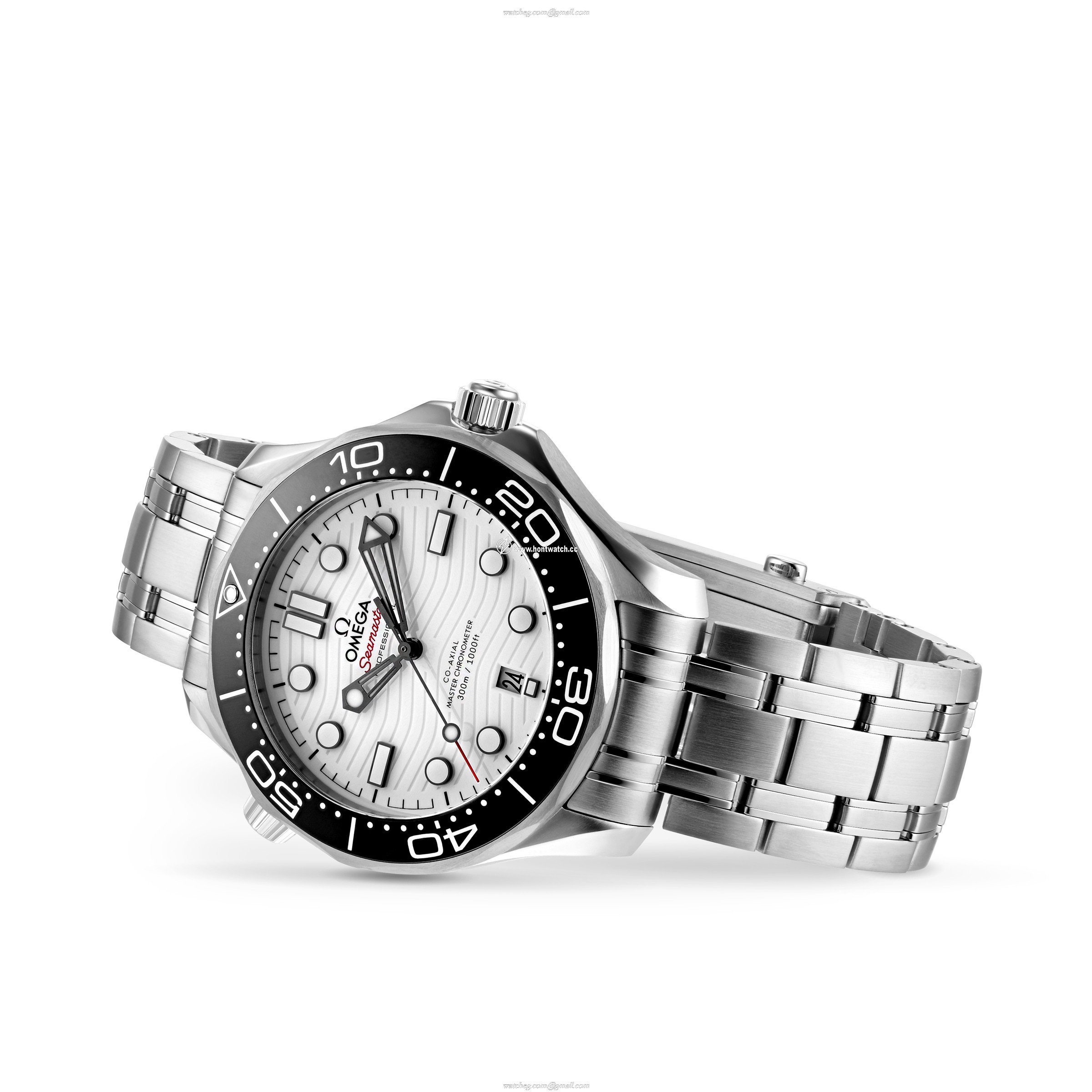 Omega Seamaster 300M Automatic 42mm White Dial - Stainless Steel Replica - Image 2