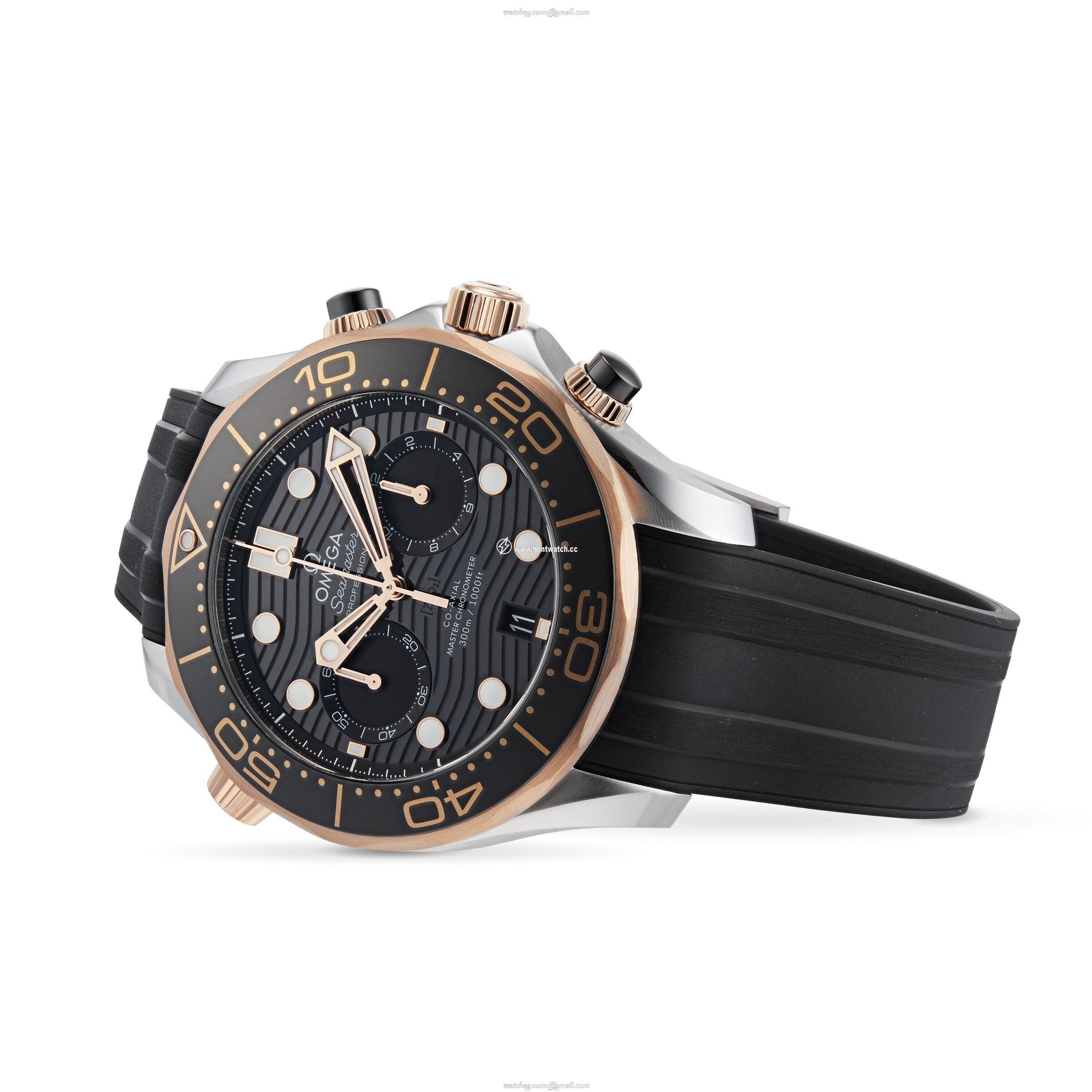 Omega Seamaster Diver 300M Chronograph 44mm - Automatic Black Dial - Steel - Image 2