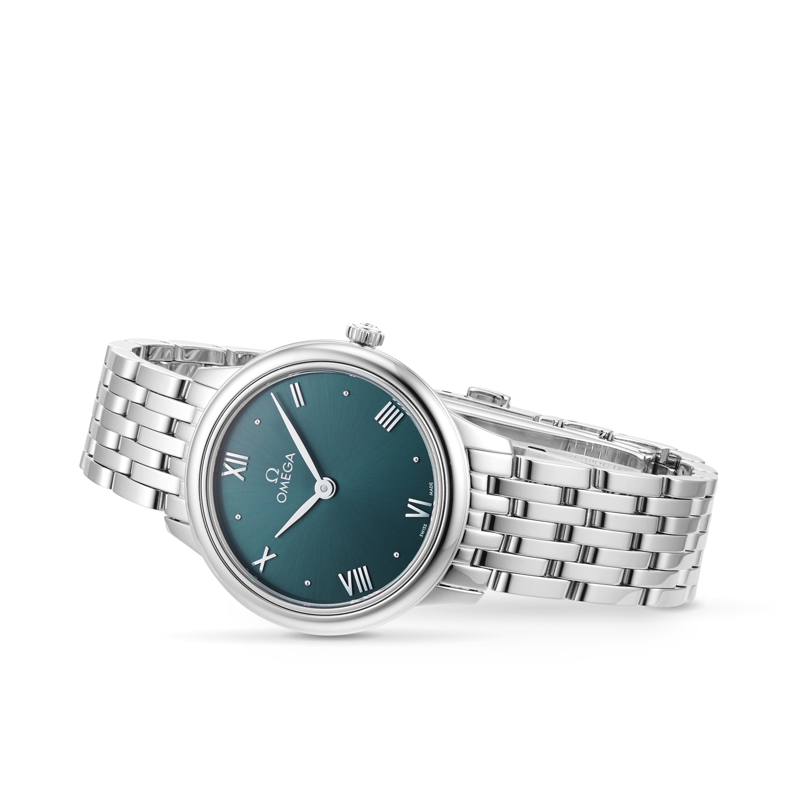 Omega De Ville Prestige Green Dial 27.5mm Stainless Steel Quartz Watch - Image 3