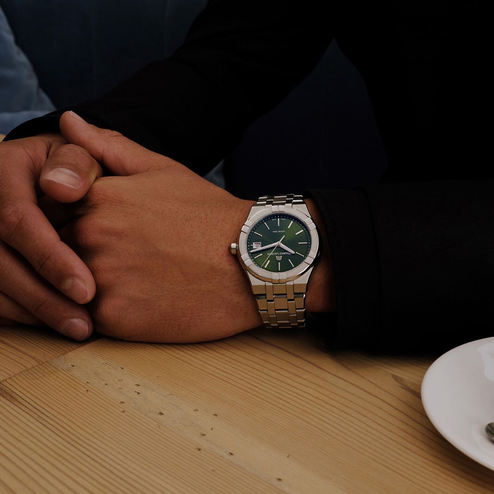 Maurice Lacroix Aikon Quartz Watch - 40mm Green Dial - Stainless Steel - Image 3
