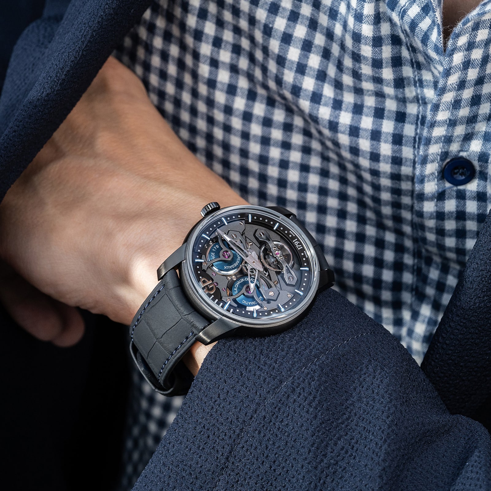 Girard-Perregaux Neo Bridges Titanium DLC Automatic Watch - 45mm - Image 4