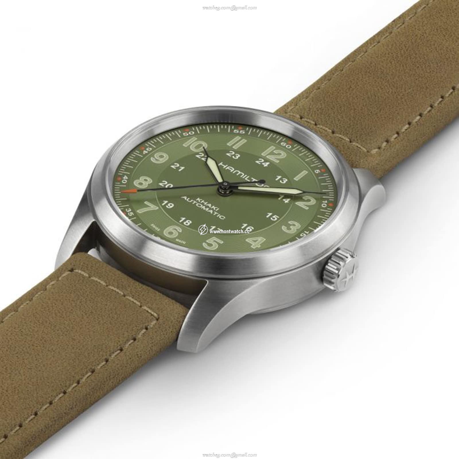 Hamilton Khaki Field Titanium Automatic Green Watch - 38mm | H70205860 - Image 2